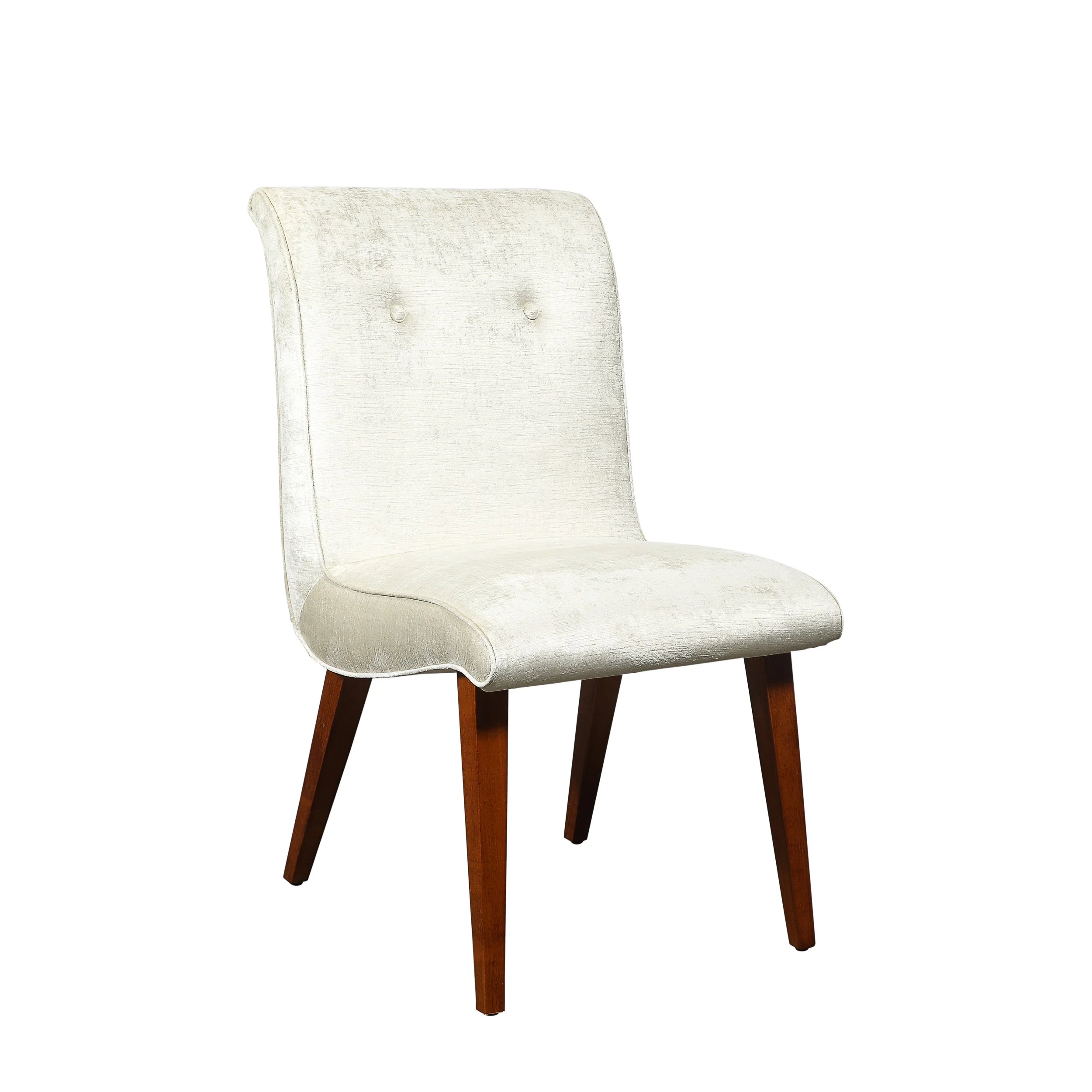 Pair of Art Deco Button Back Velvet Chairs by Russel Wright for Conant Ball offered by High Style Deco — image 13
