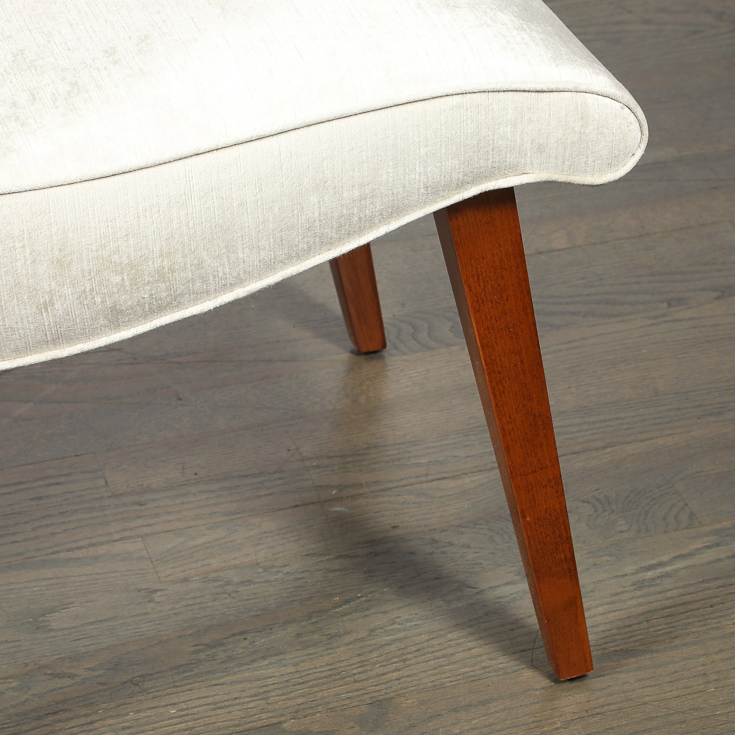 Art Deco Button-Back Velvet & Walnut Chair by Russel Wright for Conant Ball offered by High Style Deco — image 11