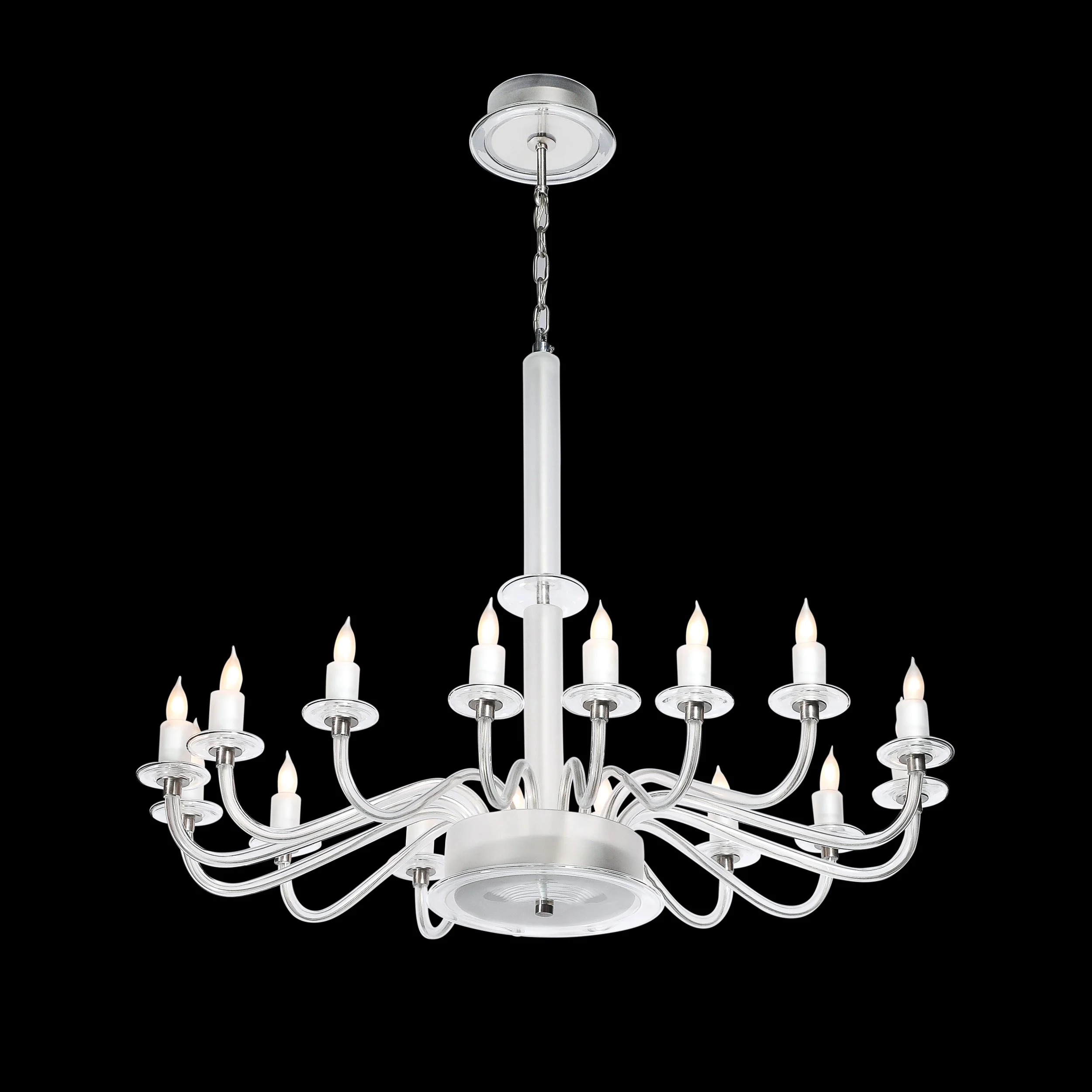 Mid-Century Modern Classical Hand-Blown Murano Glass 16-Arm Chandelier offered by High Style Deco — image 4