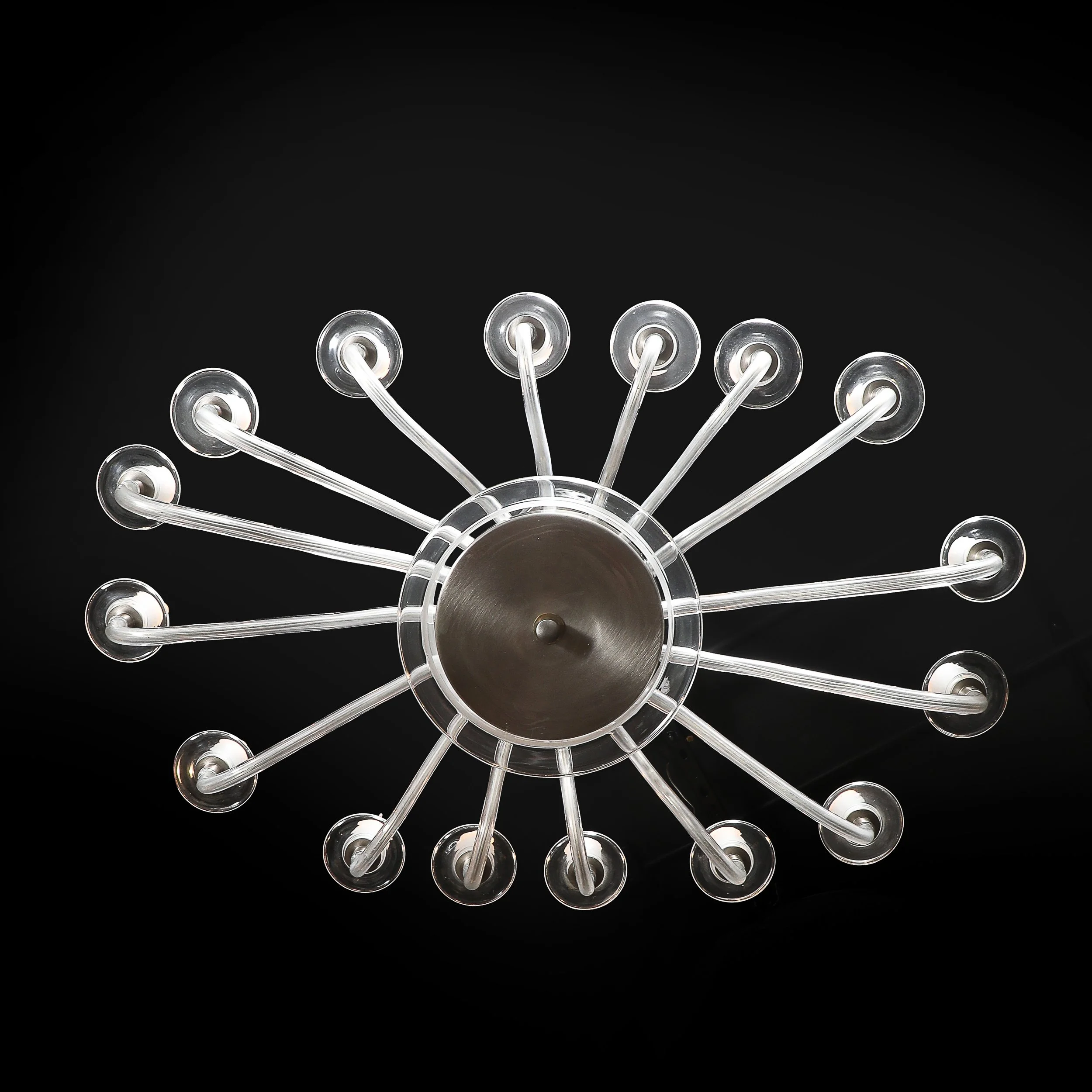 Mid-Century Modern Classical Hand-Blown Murano Glass 16-Arm Chandelier offered by High Style Deco — image 3