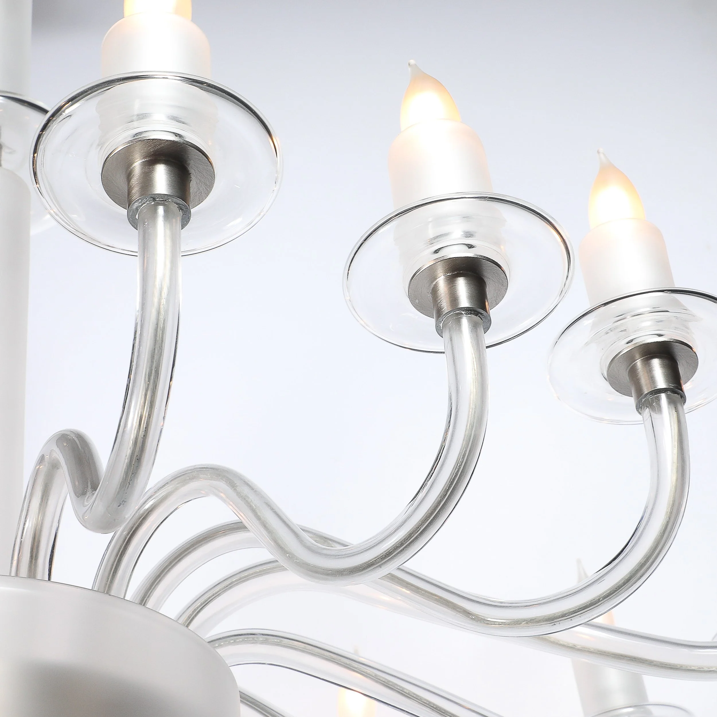 Mid-Century Modern Classical Hand-Blown Murano Glass 16-Arm Chandelier offered by High Style Deco — image 2
