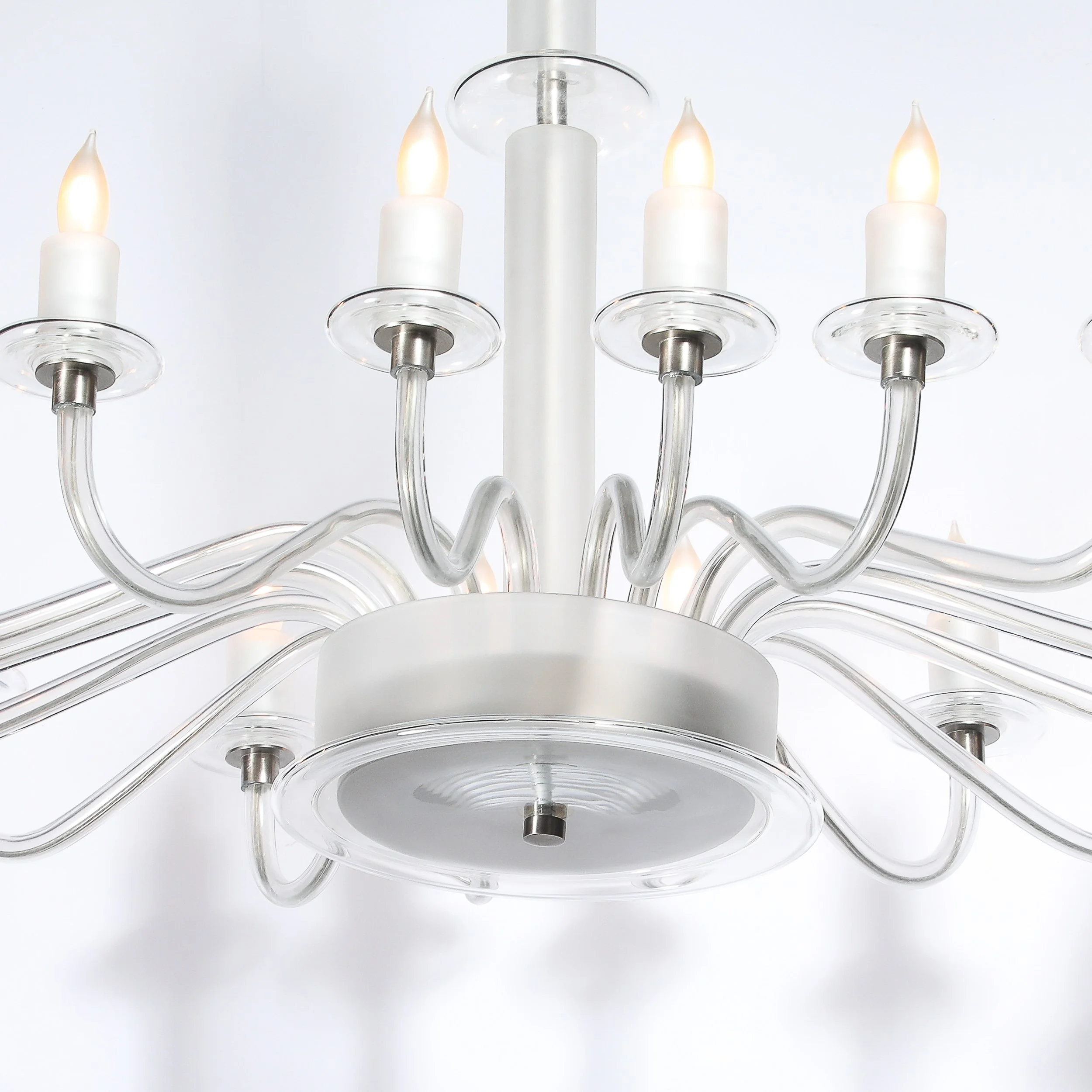 Mid-Century Modern Classical Hand-Blown Murano Glass 16-Arm Chandelier offered by High Style Deco — image 7