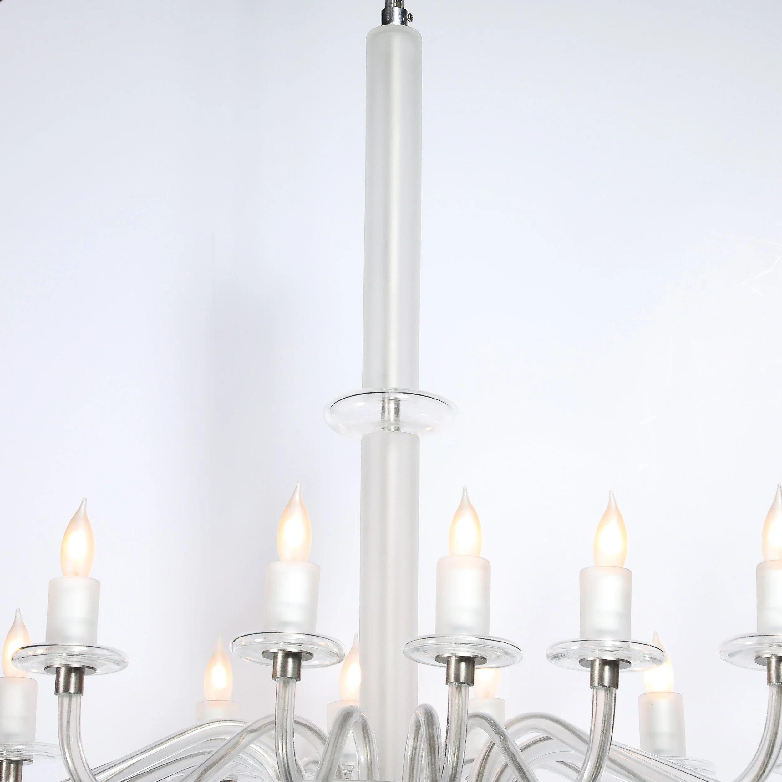 Mid-Century Modern Classical Hand-Blown Murano Glass 16-Arm Chandelier offered by High Style Deco — image 9