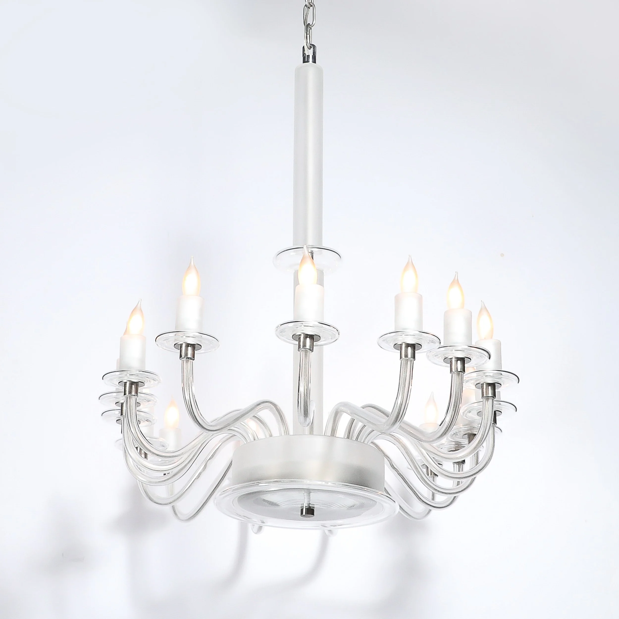 Mid-Century Modern Classical Hand-Blown Murano Glass 16-Arm Chandelier offered by High Style Deco — image 10