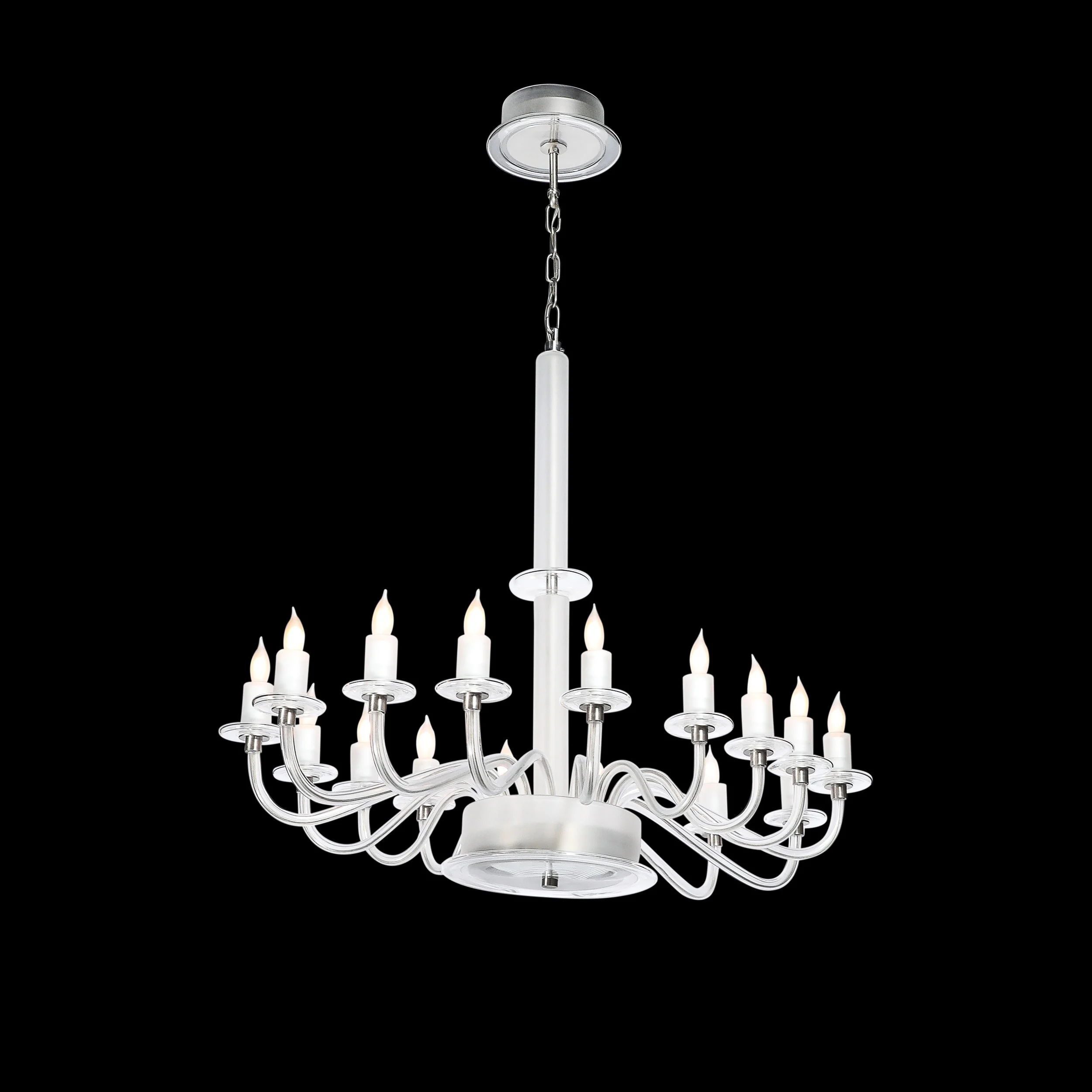 Mid-Century Modern Classical Hand-Blown Murano Glass 16-Arm Chandelier offered by High Style Deco — image 11