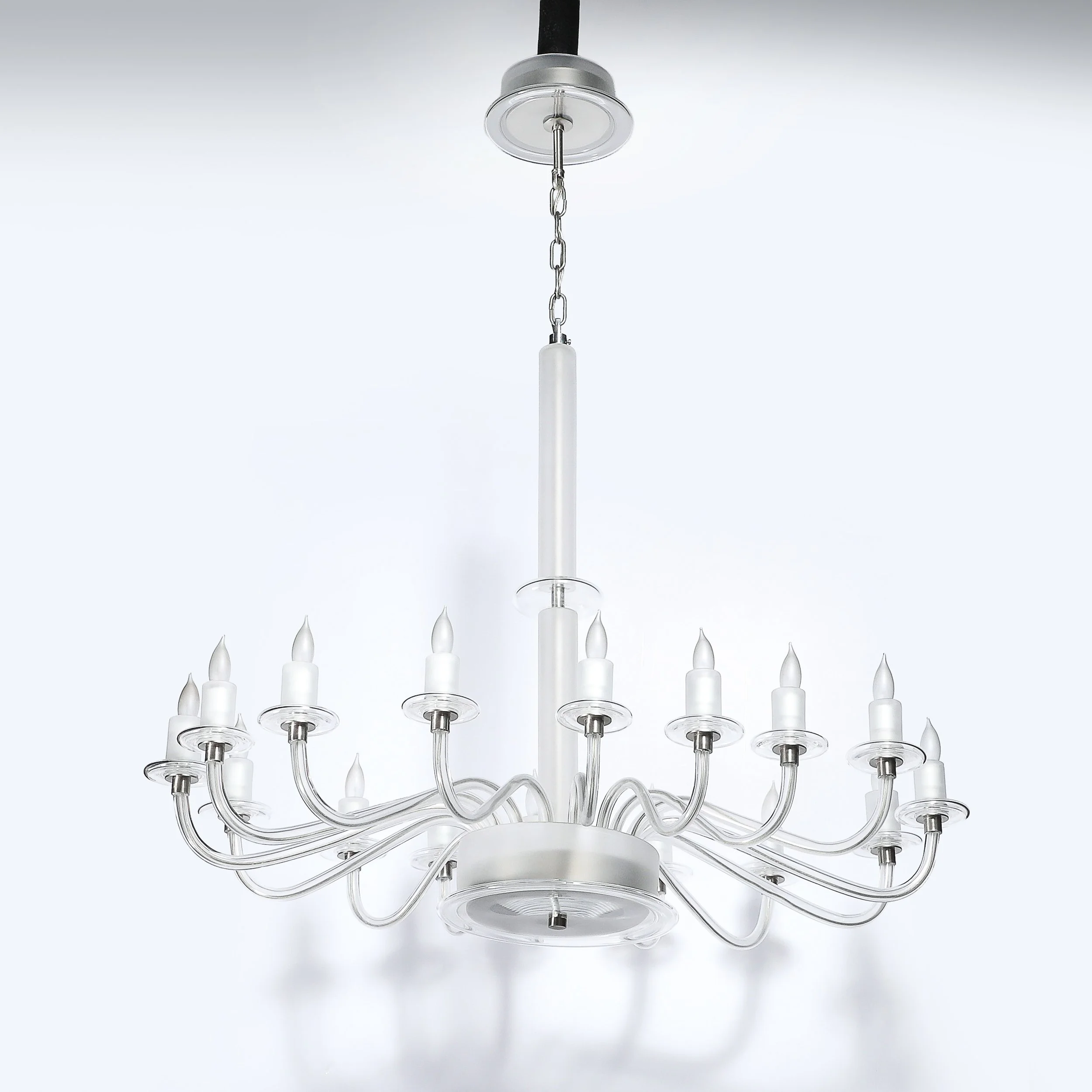 Mid-Century Modern Classical Hand-Blown Murano Glass 16-Arm Chandelier offered by High Style Deco — image 13