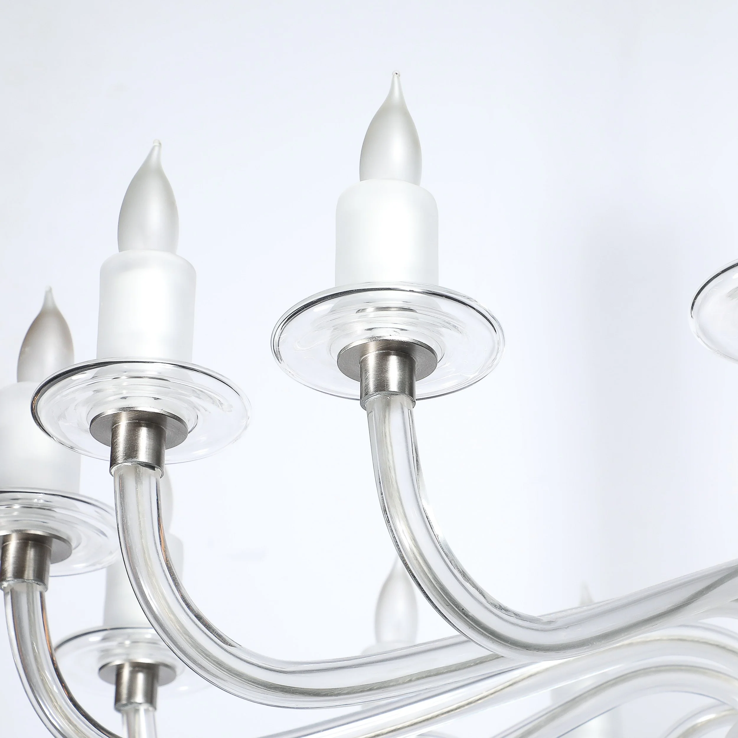 Mid-Century Modern Classical Hand-Blown Murano Glass 16-Arm Chandelier offered by High Style Deco — image 15