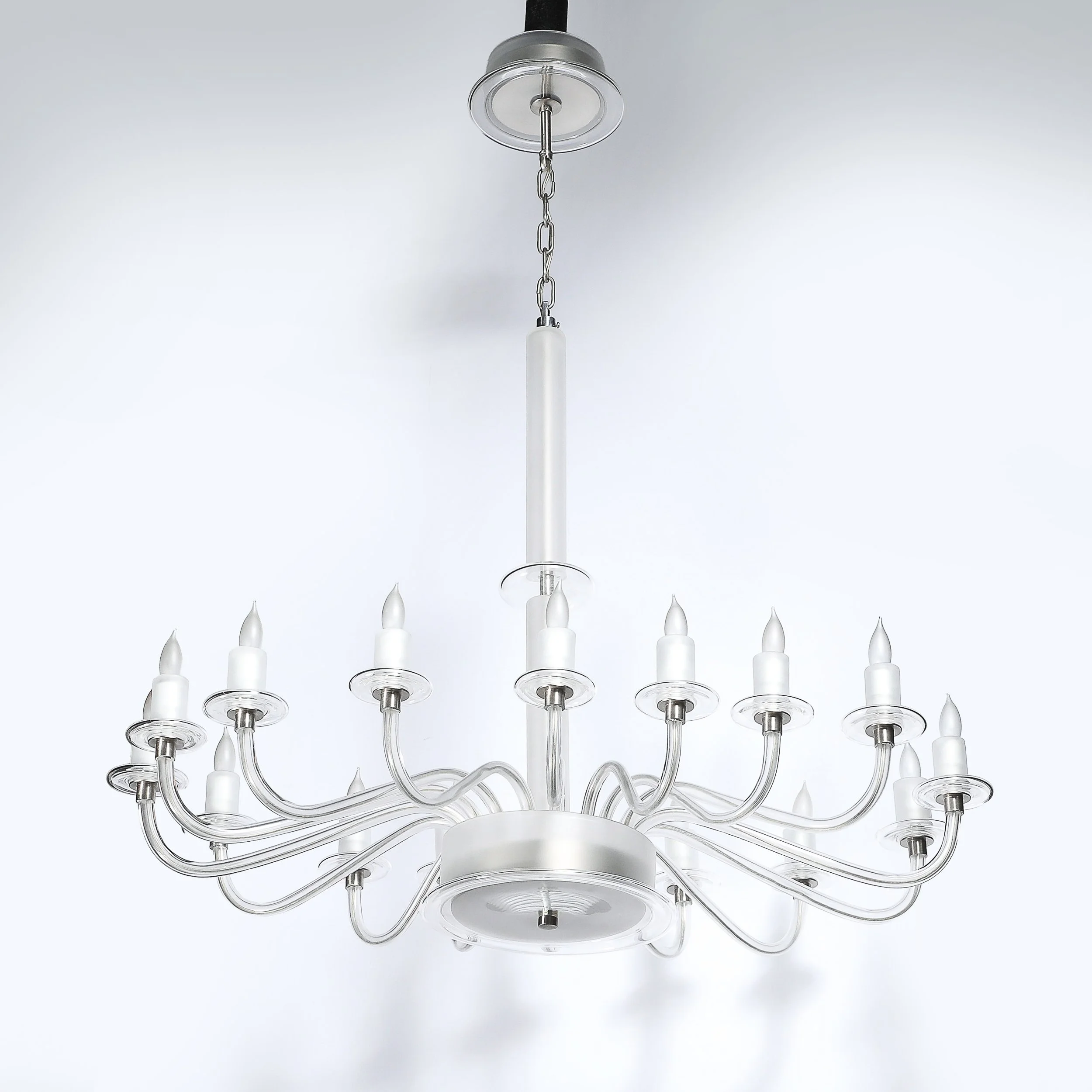 Mid-Century Modern Classical Hand-Blown Murano Glass 16-Arm Chandelier offered by High Style Deco — image 17