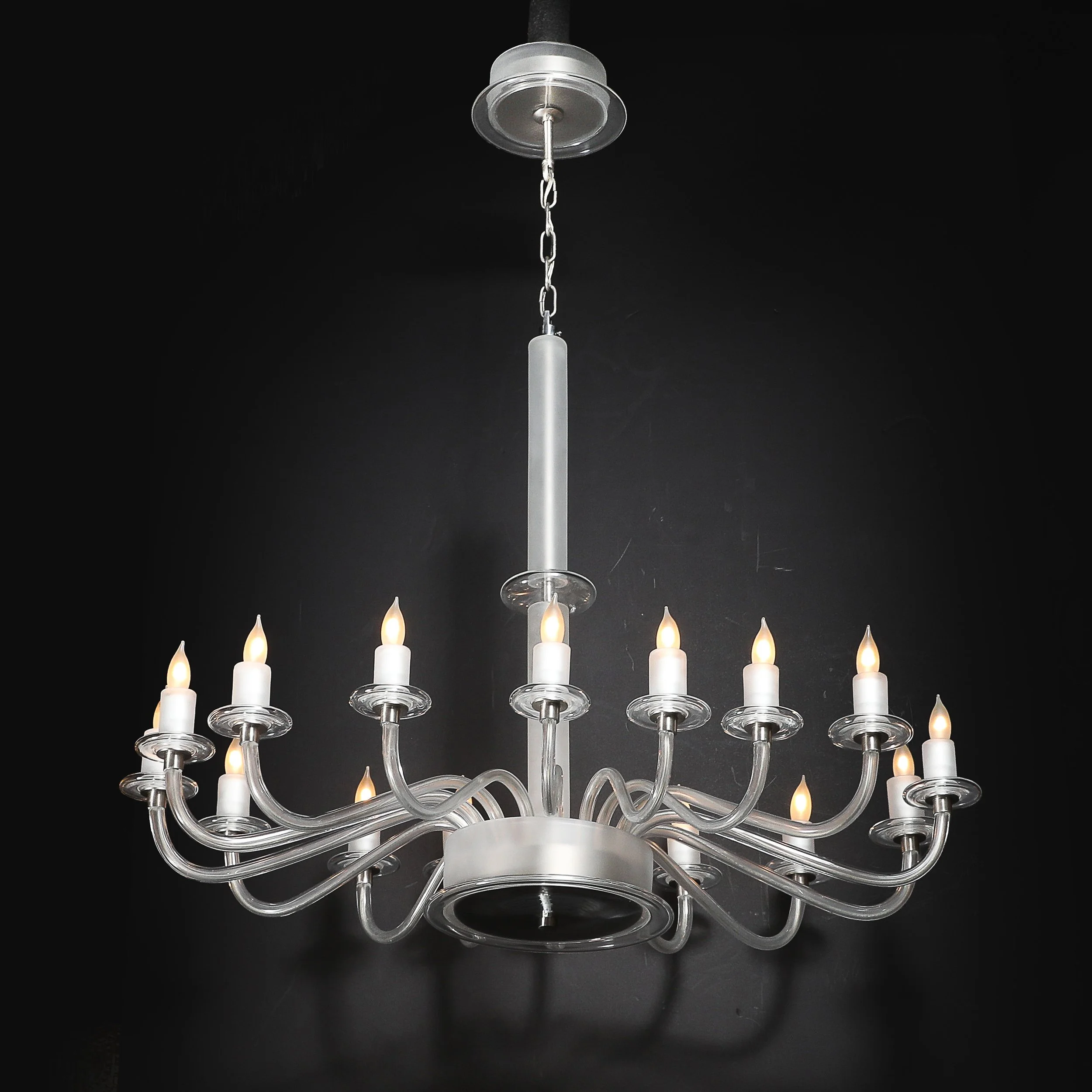 Mid-Century Modern Classical Hand-Blown Murano Glass 16-Arm Chandelier offered by High Style Deco — image 18