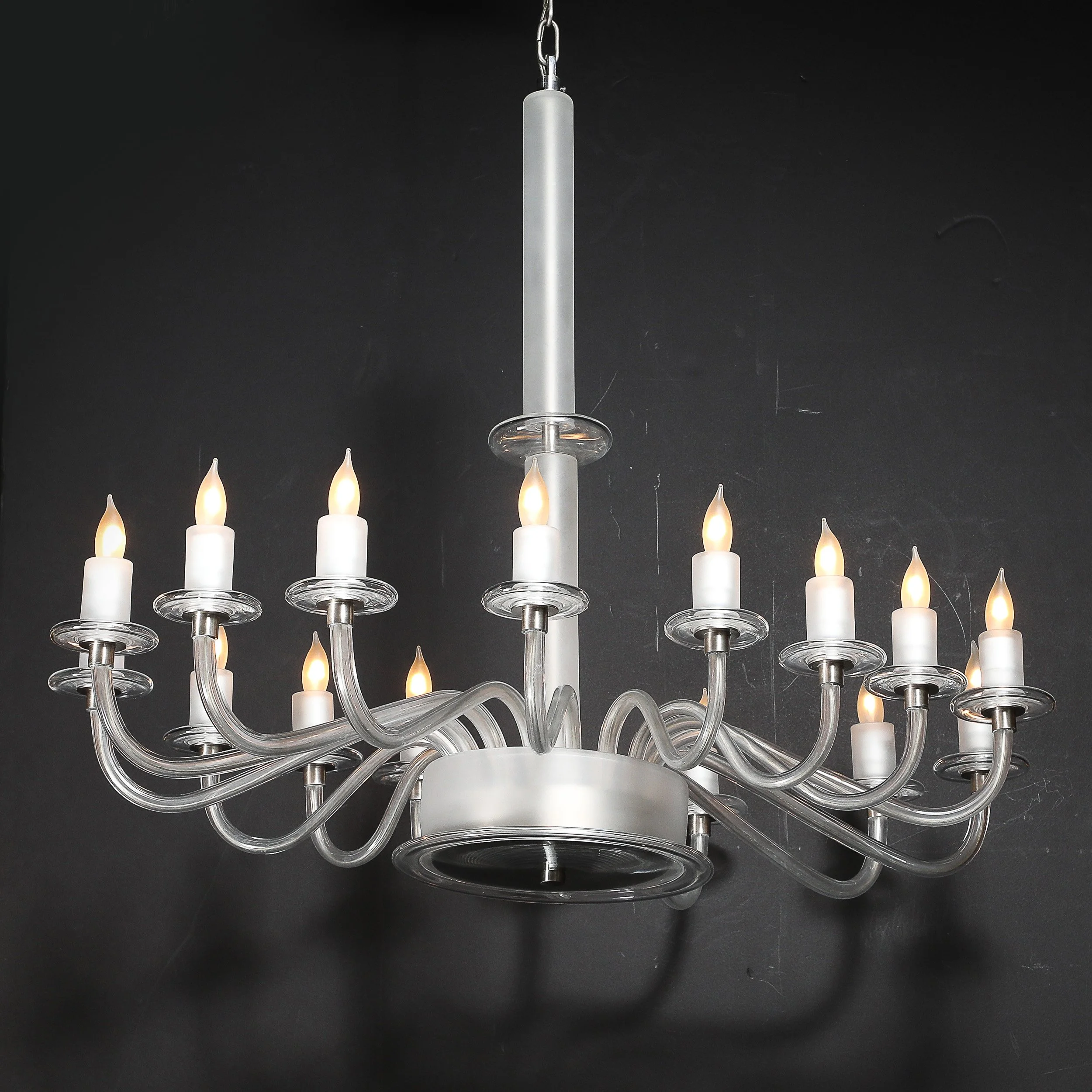 Mid-Century Modern Classical Hand-Blown Murano Glass 16-Arm Chandelier offered by High Style Deco — image 19
