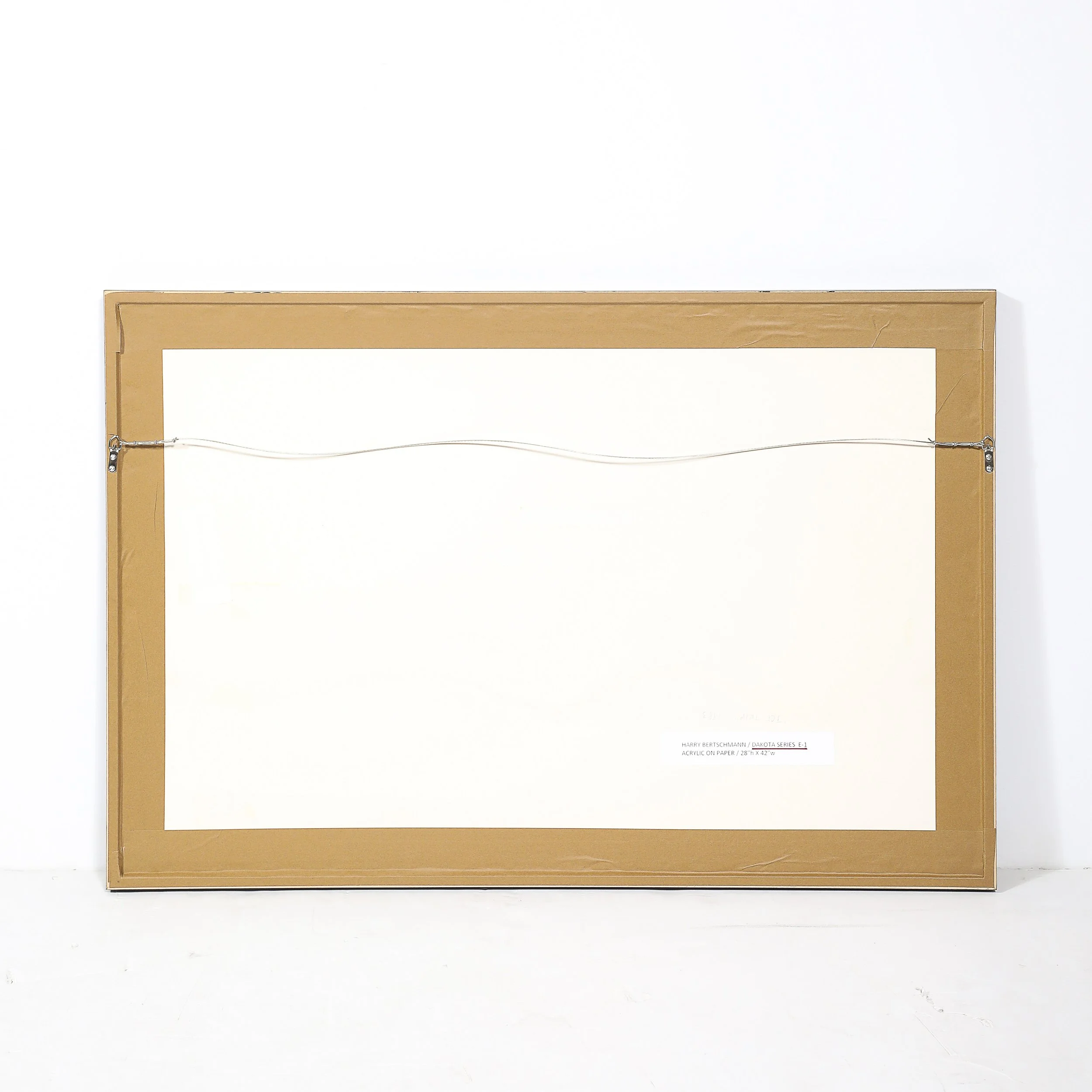 Mid-Century "Dakota Series" B&W Abstract Acrylic on Paper by Harry Bertschmann offered by High Style Deco — image 9