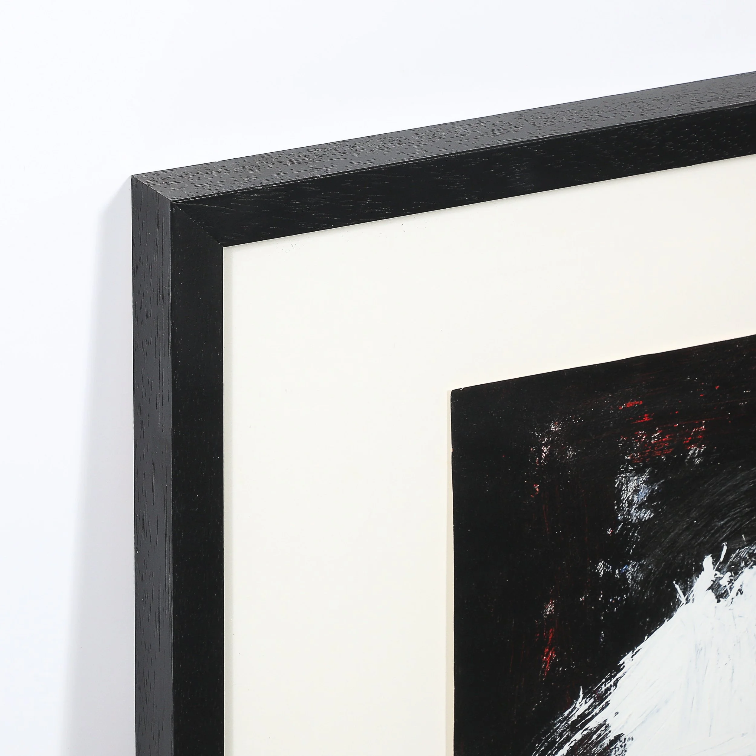 Mid-Century "Dakota Series" B&W Abstract Acrylic on Paper by Harry Bertschmann offered by High Style Deco — image 3