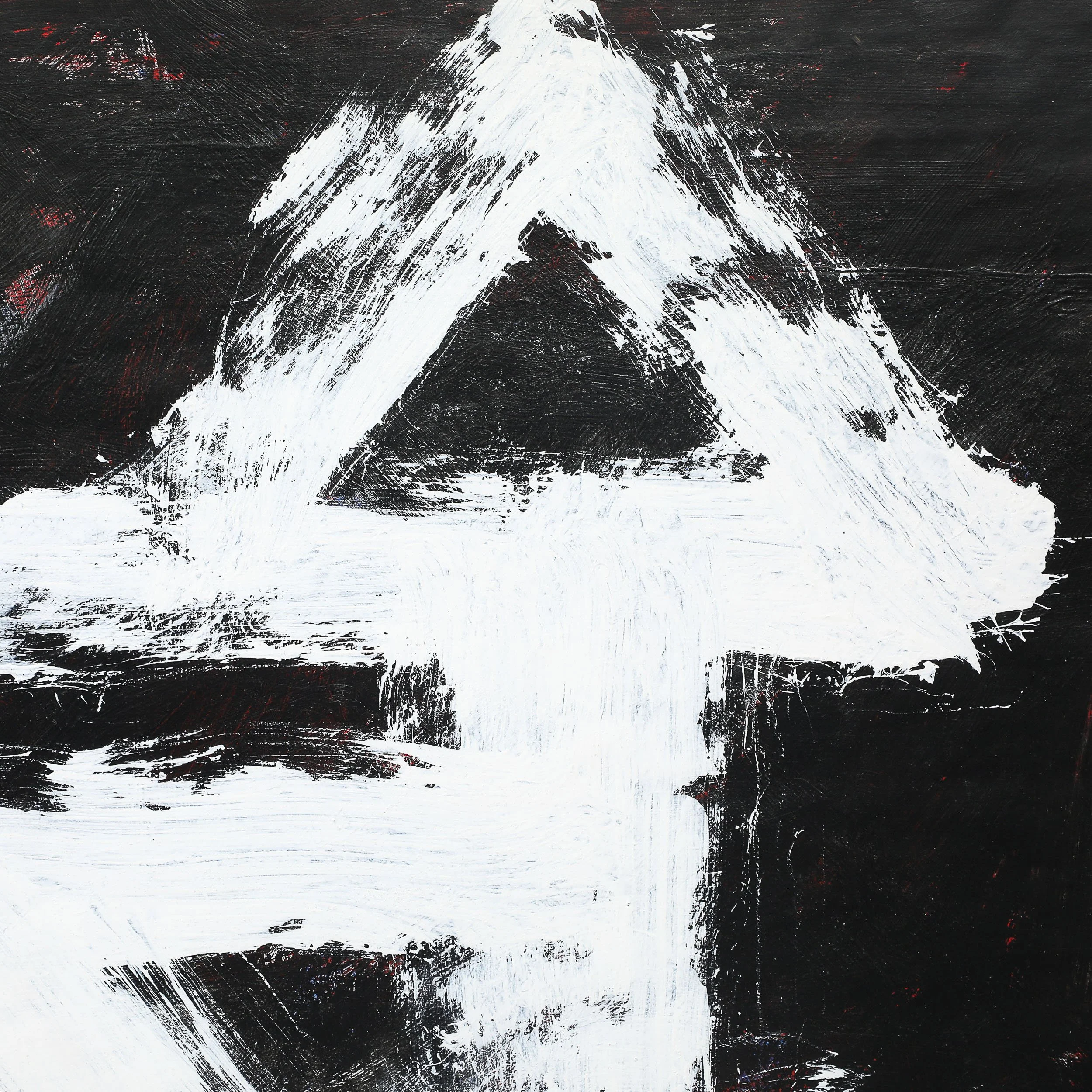 Mid-Century "Dakota Series" B&W Abstract Acrylic on Paper by Harry Bertschmann offered by High Style Deco — image 9