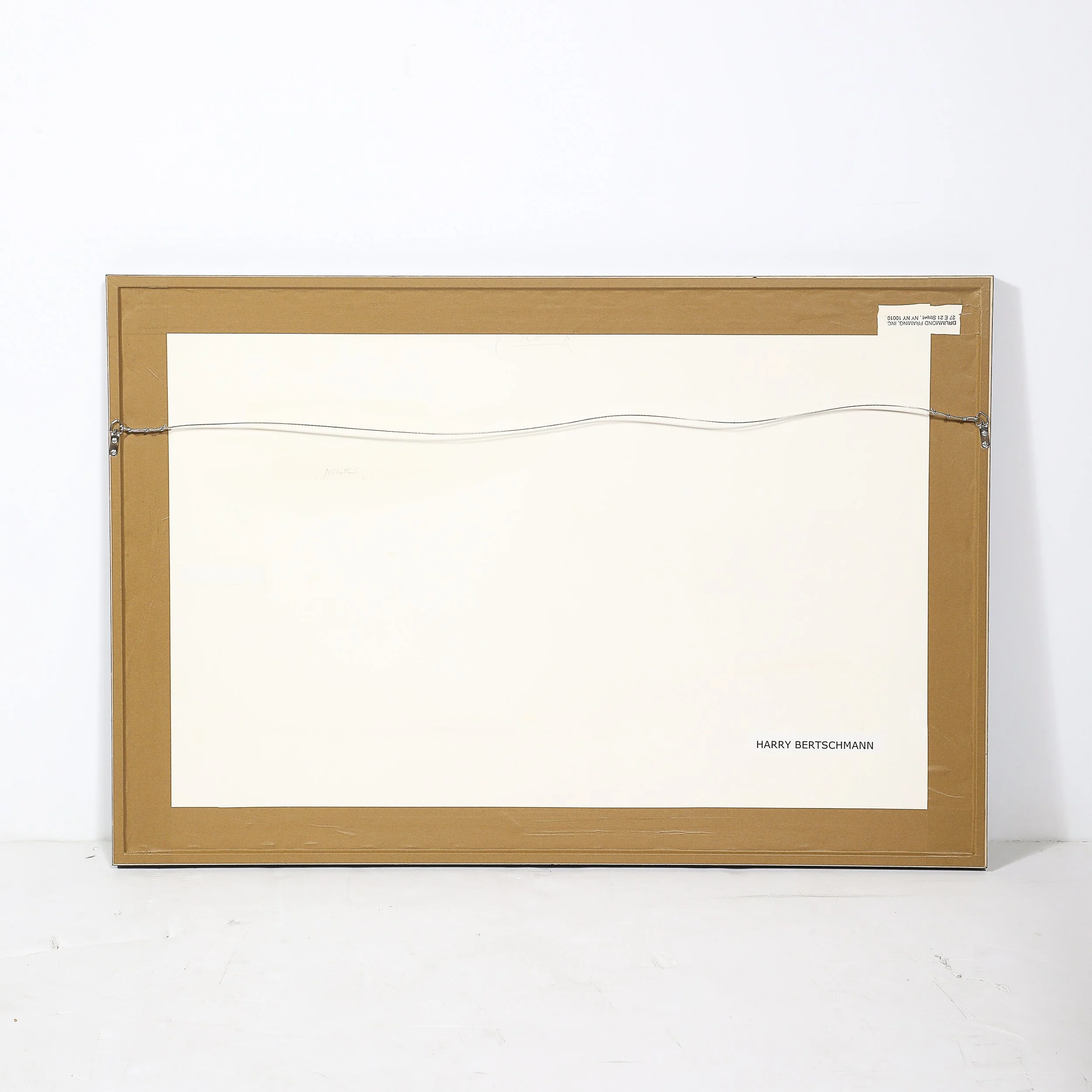 Mid-Century "Dakota Series" B&W Abstract Acrylic on Paper by Harry Bertschmann offered by High Style Deco — image 10