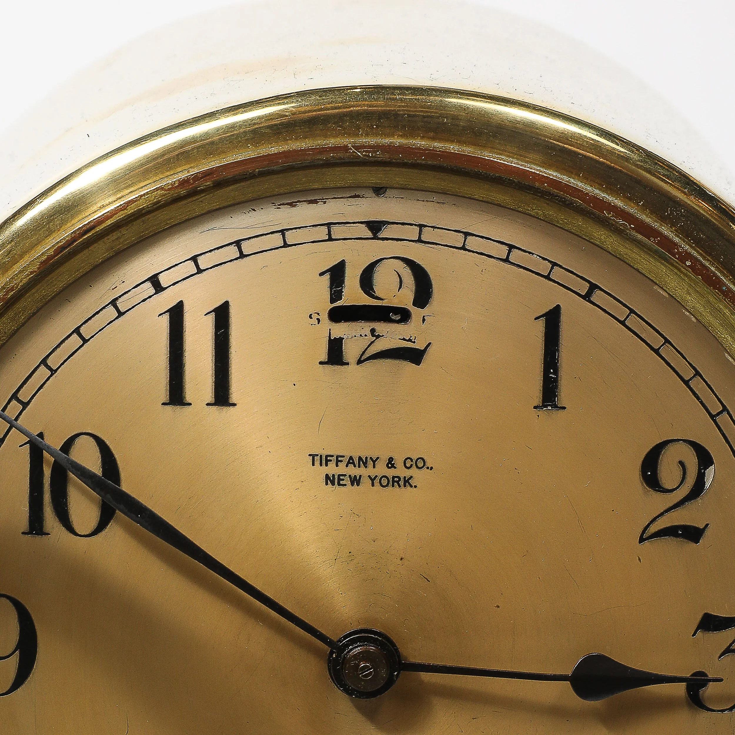 Art Deco Sculptural Polished Brass Clock by Chelsea Clock Co. For Tiffany - High Style Deco 3.jpg