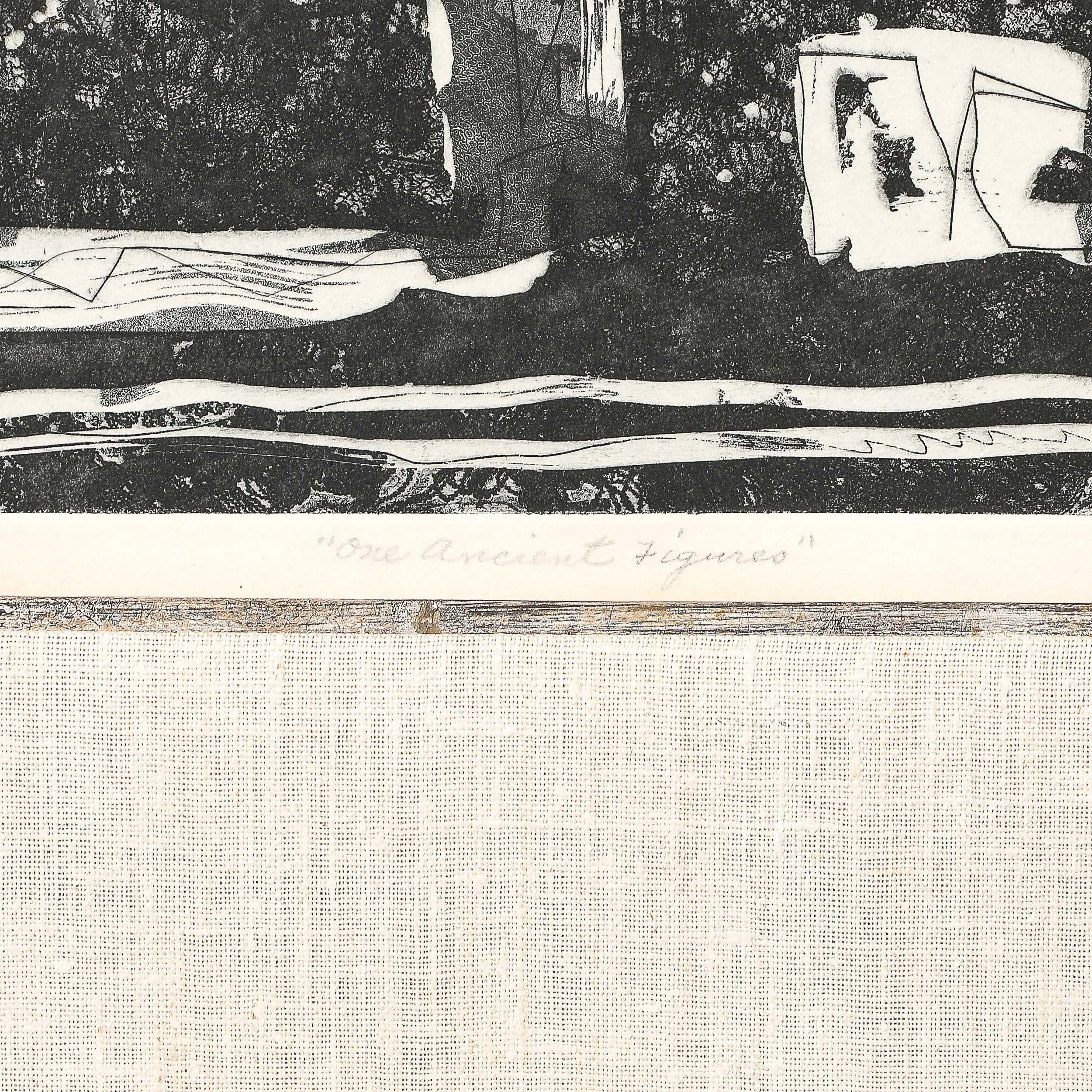 Mid-Century Etching entitled "One Ancient Figure" Edition Artist's Proof signed - High Style Deco 10.jpg