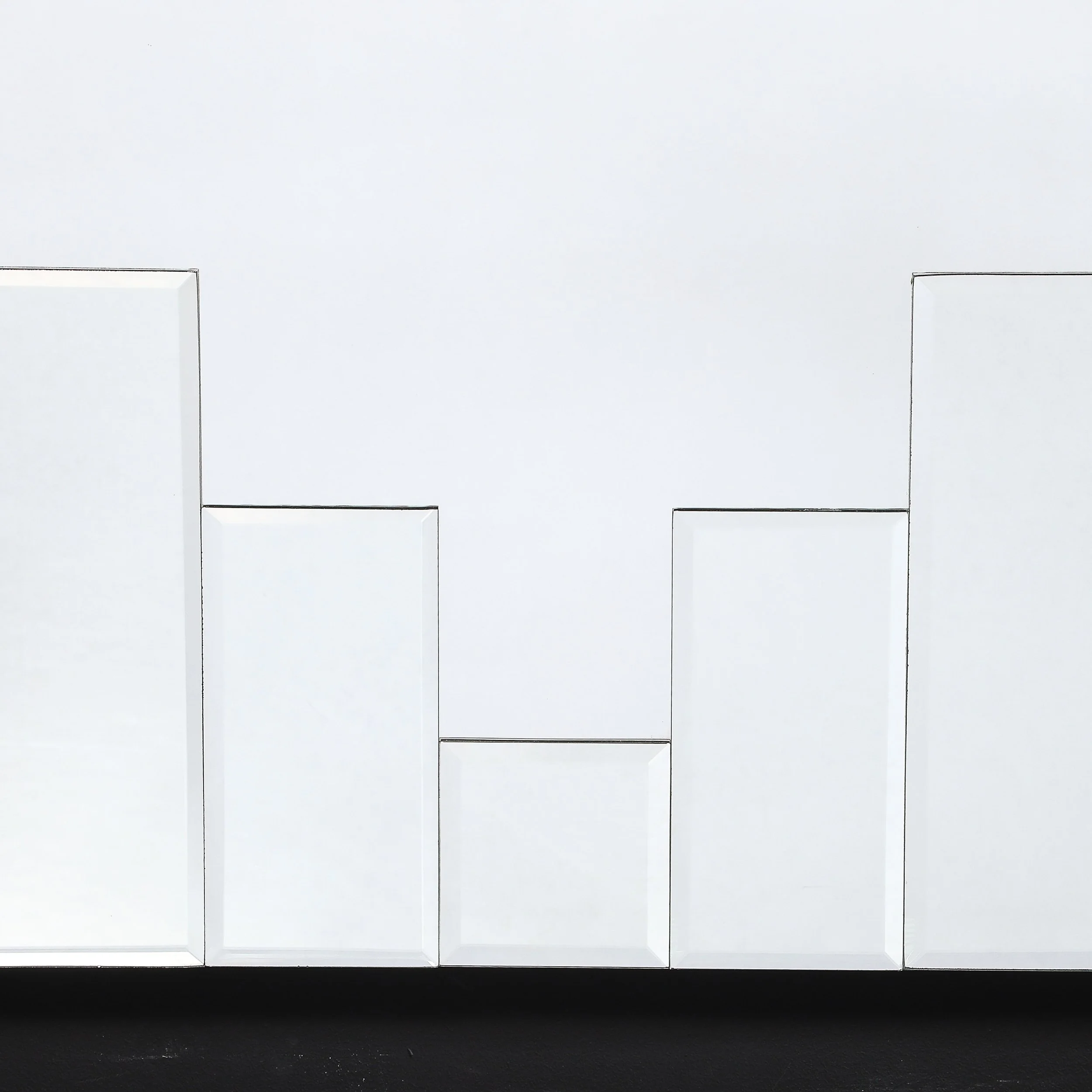 Art Deco Skyscraper Style Rectangular Tessellated Mirror with Beveled Detailing - High Style Deco 2.jpg