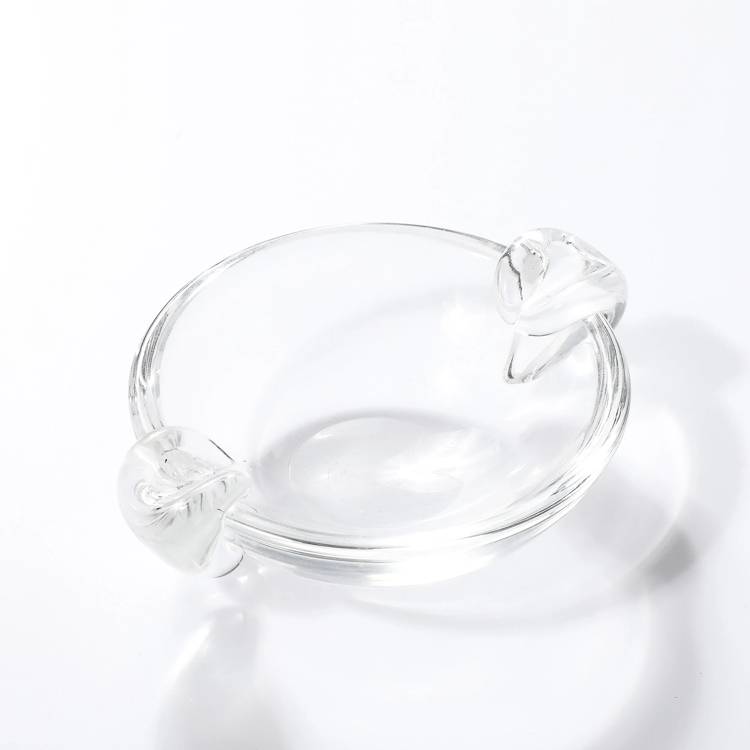 Mid-Century Modernist Crystal Dish signed Steuben - High Style Deco 5.jpg