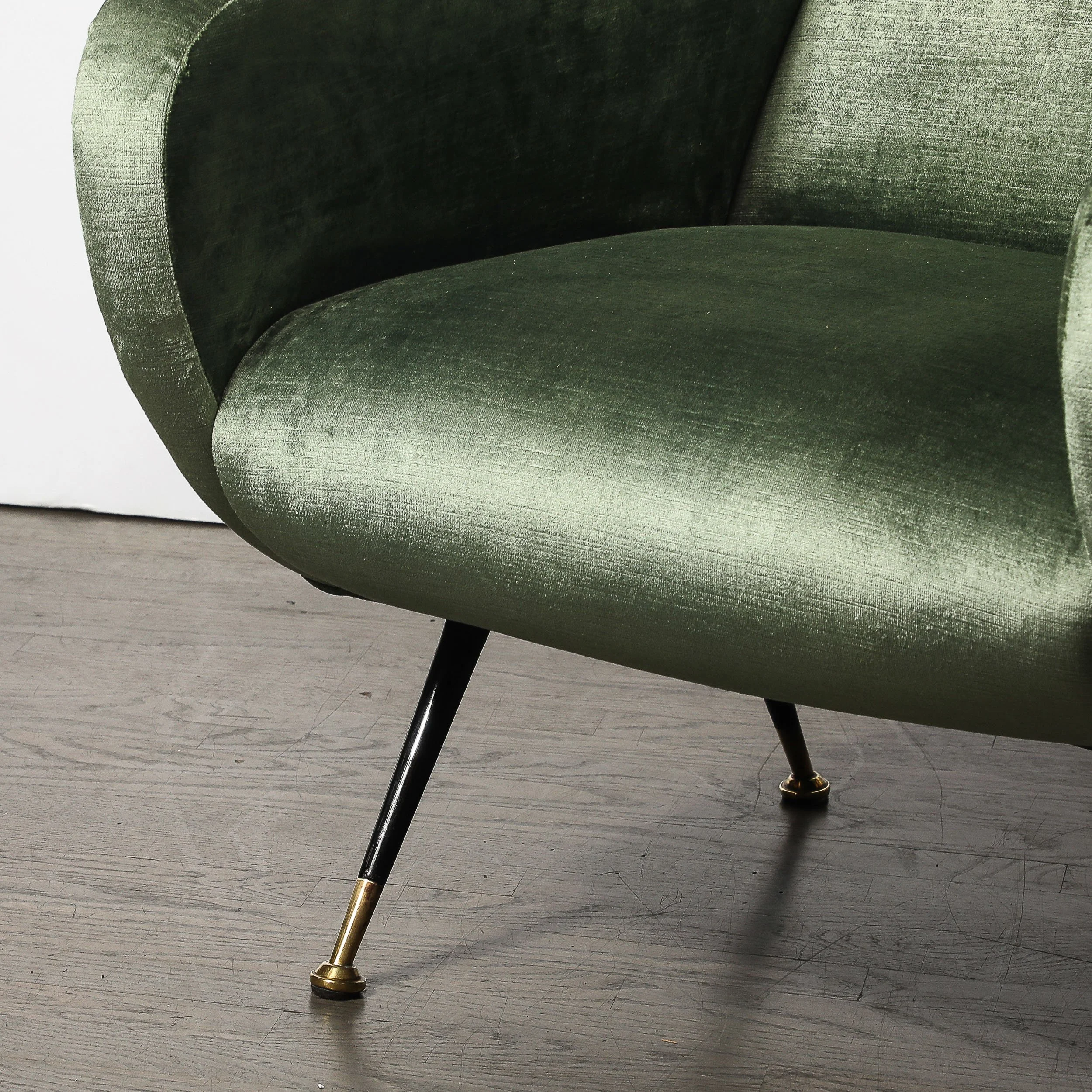 Mid-Century Modernist Lady Arm Chairs in Eucalyptus Velvet by Marco Zanuso - High Style Deco 2.jpg