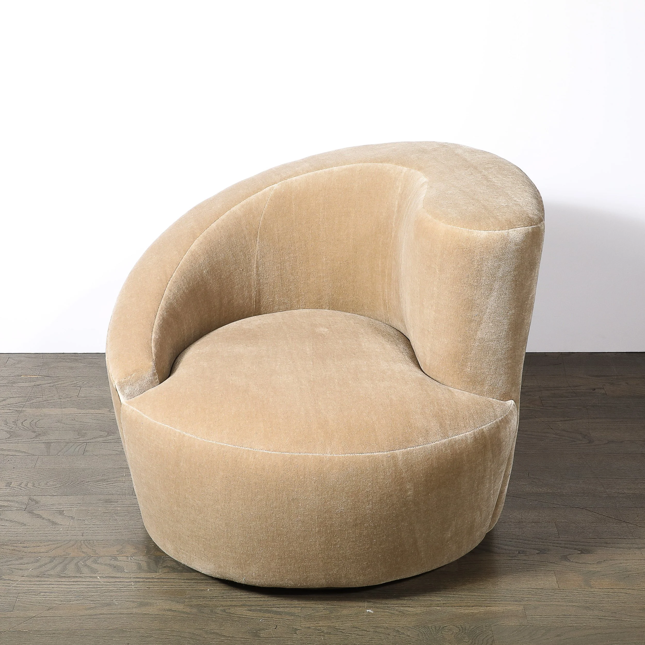 Pair of Swiveling "Nautilus" Chairs by Vladimir Kagan in Luxe Camel Mohair - High Style Deco 9.jpg