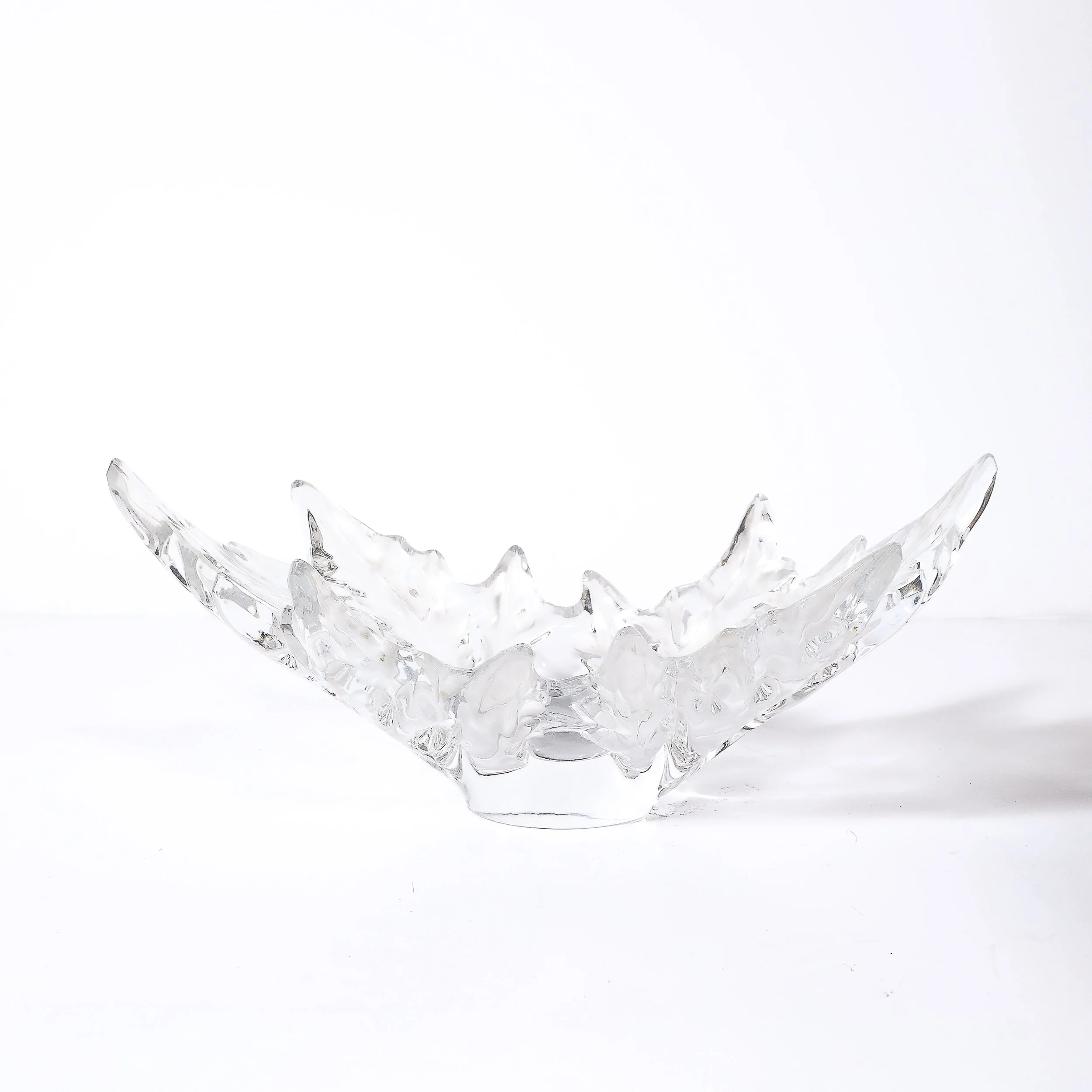 Mid-Century Modernist Crystal "Champs Élysées" Centerpiece Bowl signed Lalique - High Style Deco 8.jpg