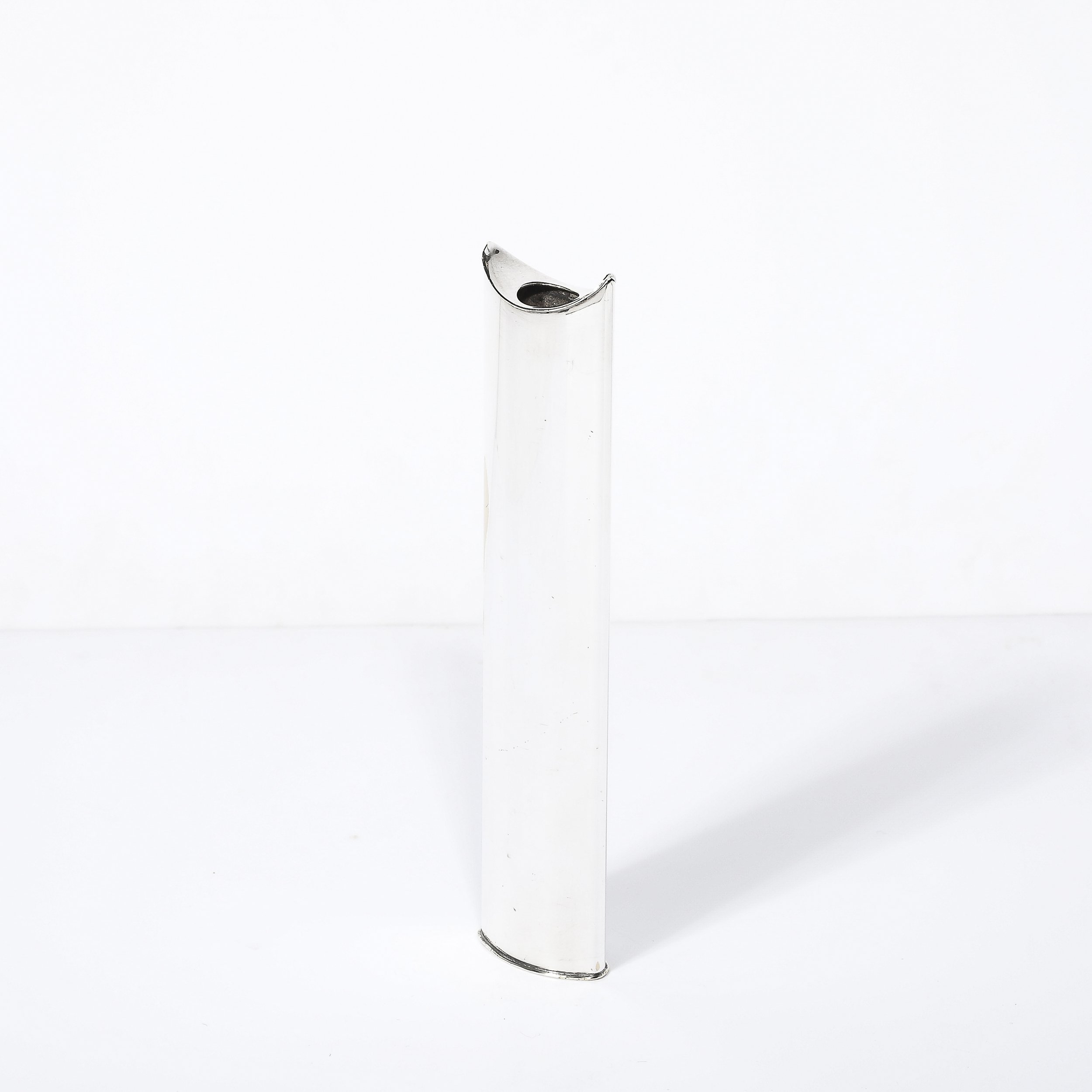 Mid-Century Modernist Silver Plated "Giselle" Bud Vase signed Sabbatini - High Style Deco 8.jpg