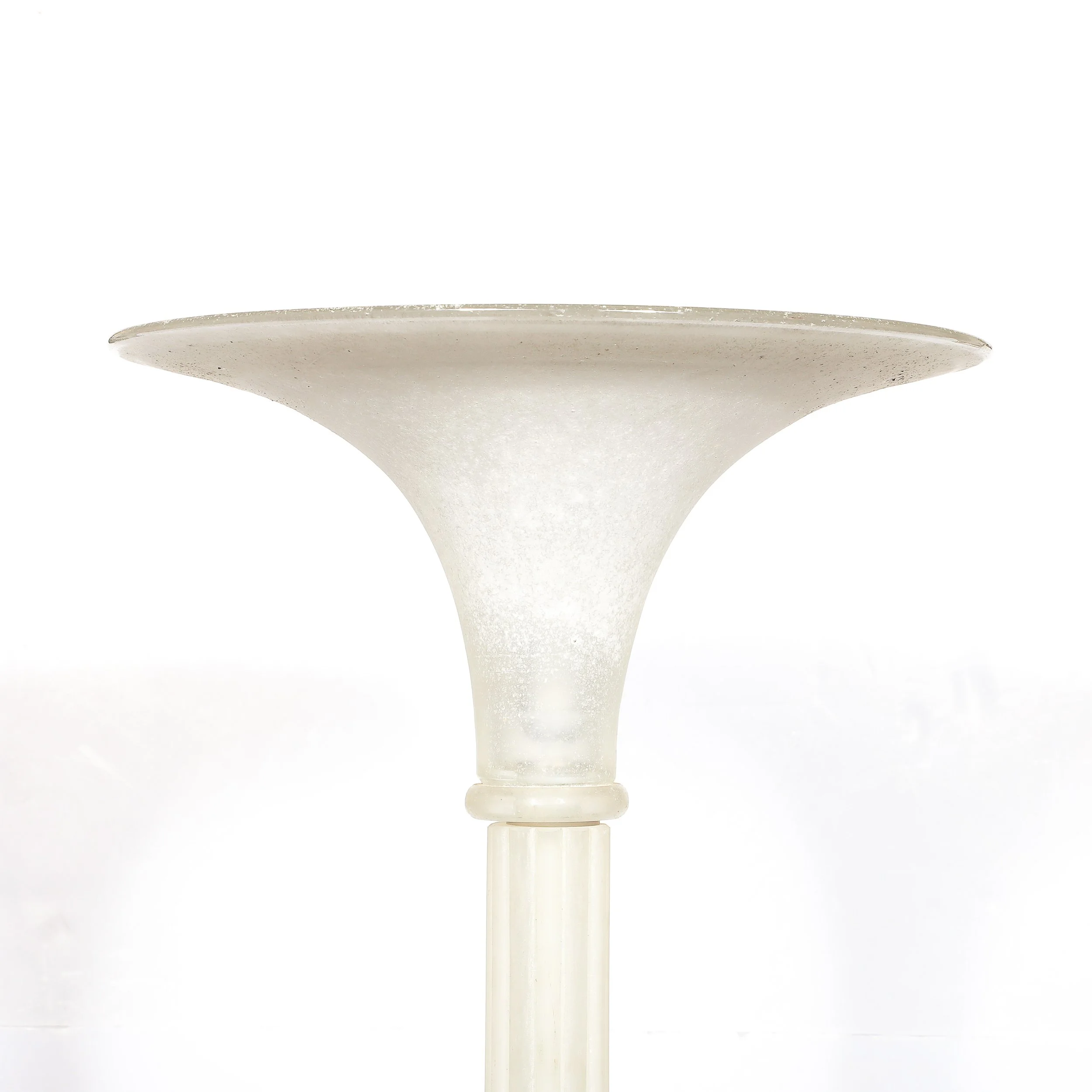 Documented Mid-Century Modern Hand-Blown Scavo Glass Torchiere by Karl Springer - High Style Deco 9.jpg