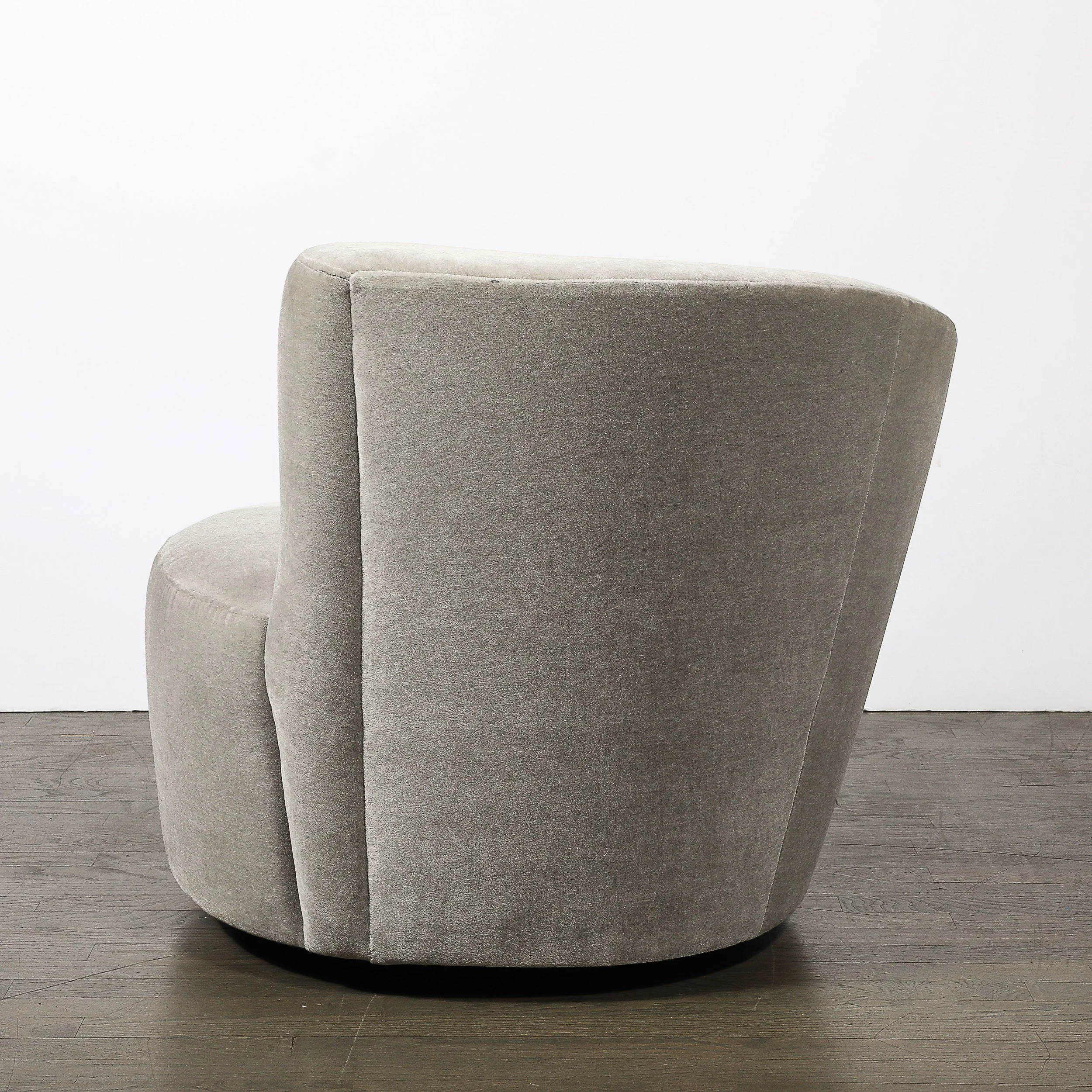 Pair of Swiveling %22Nautilus%22 Chairs by Vladimir Kagan in Luxe Taupe Mohair - High Style Deco 6.jpg