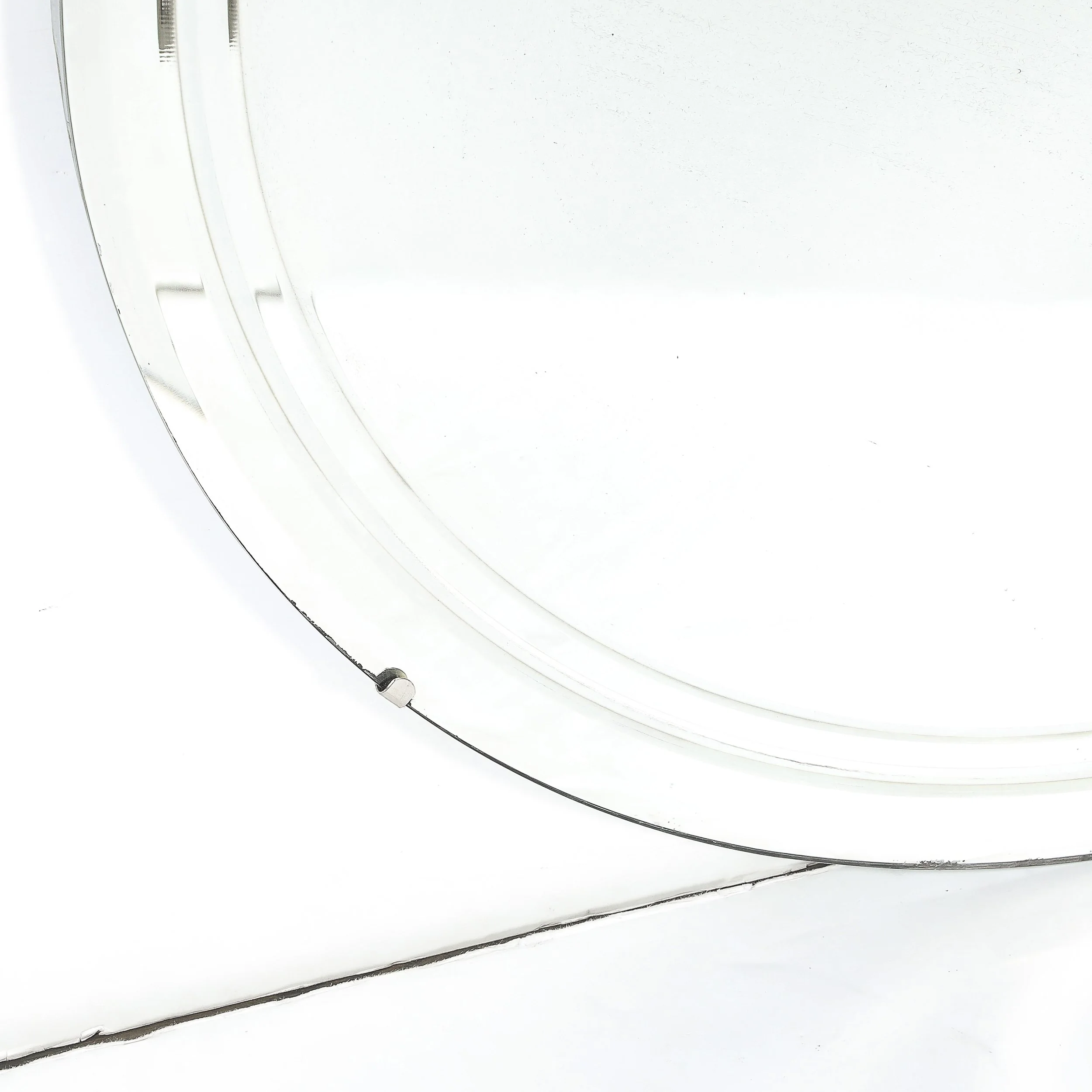 Art Deco Streamlined Machined Age Minimal Round Reversed Etched & Beveled Mirror - High Style Deco 9.jpg