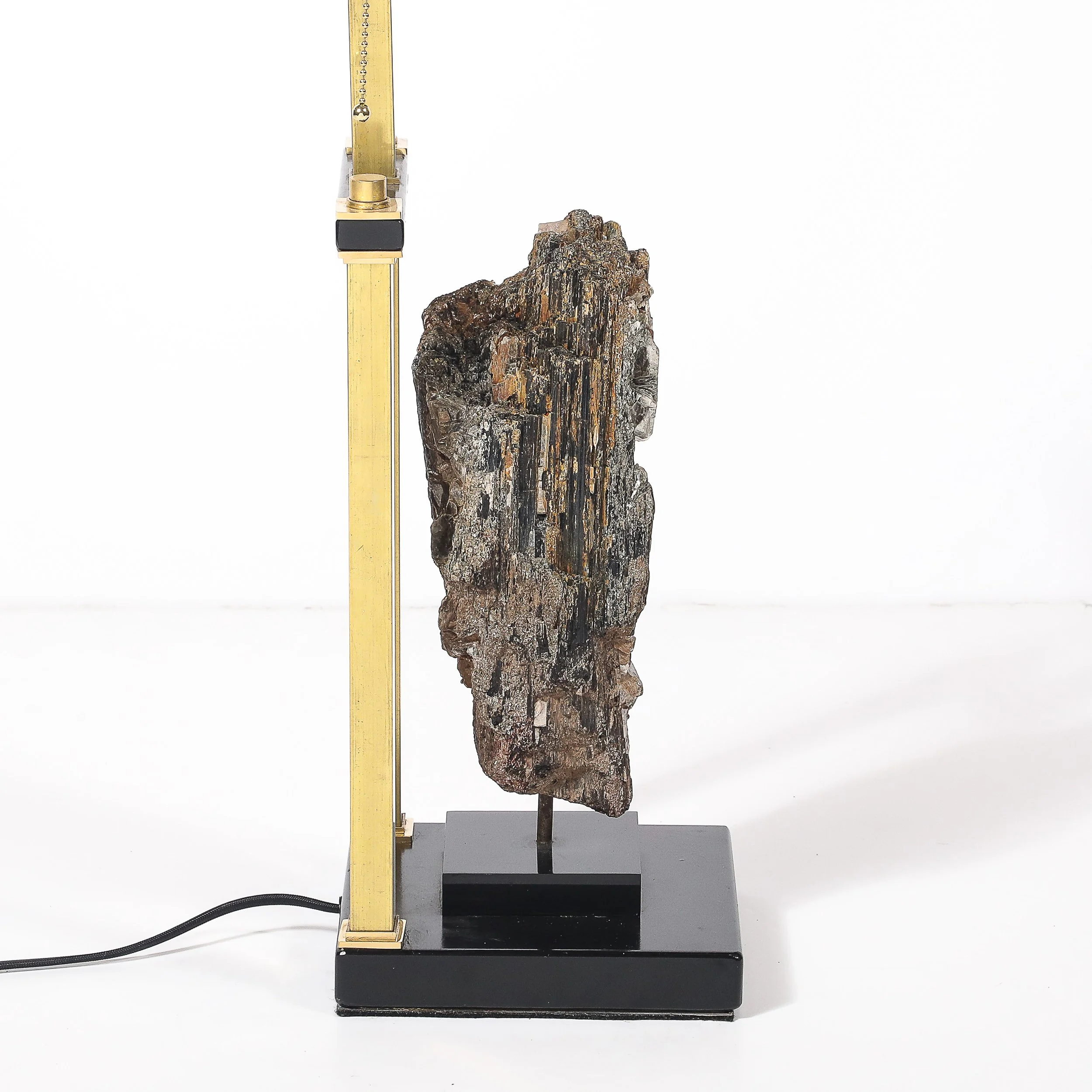 Mid-Century Rectilinear Black Lacquer & Brass Pyrite Specimen Table Lamp - High Style Deco 8.jpg