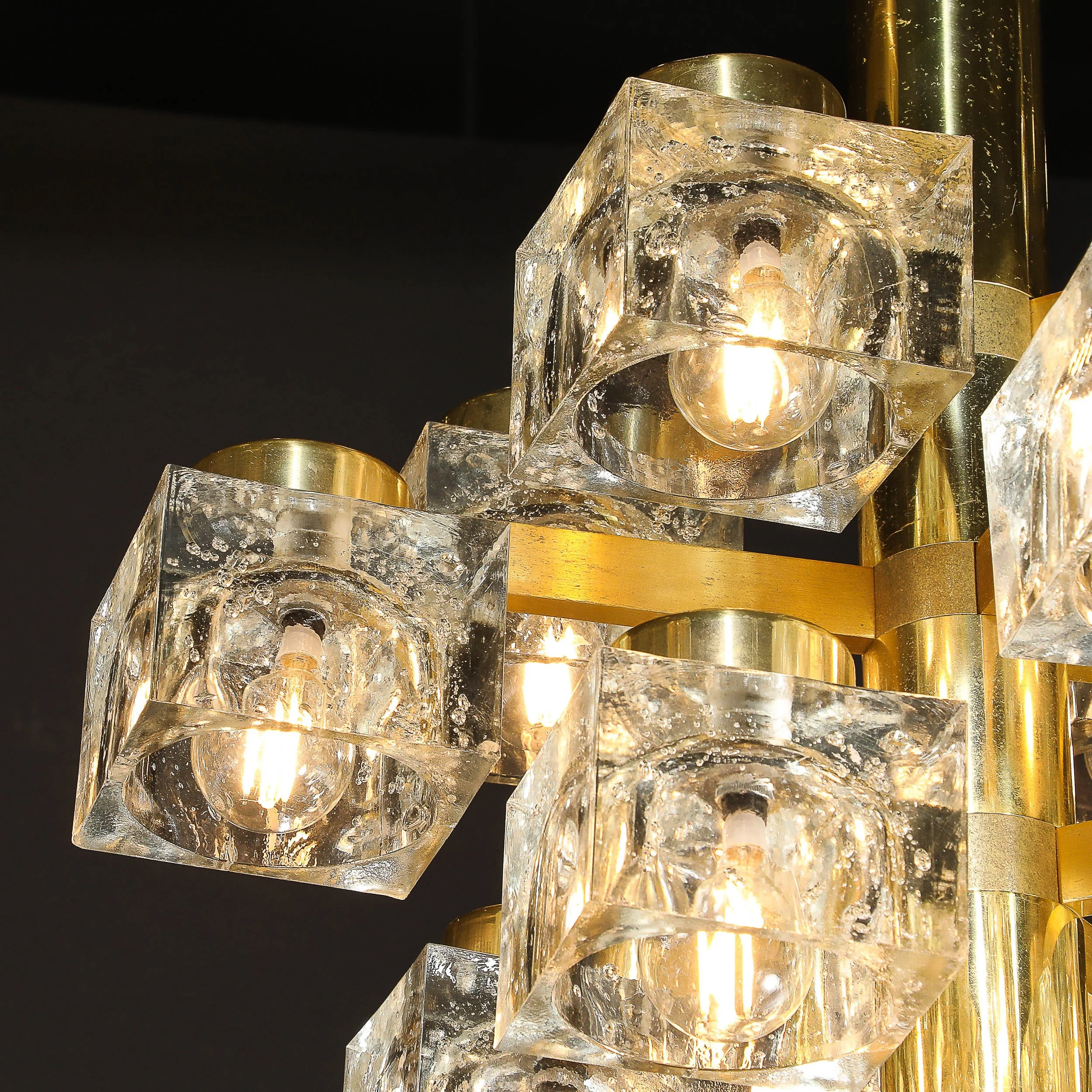 Mid-Century Modern Brass & Cube Glass Chandelier by Sciolari - High Style Deco 11.jpg