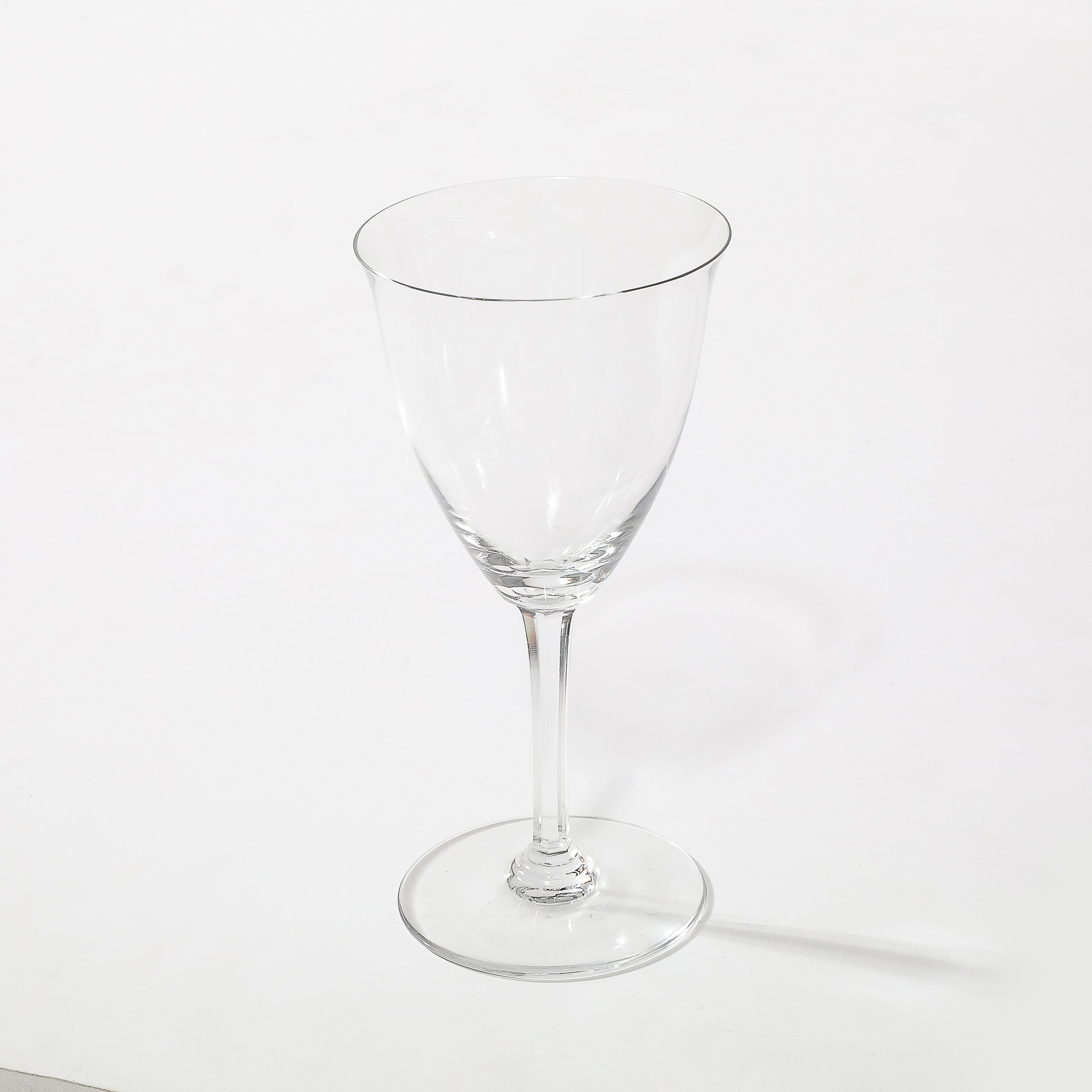 Set of 12 Art Deco Coppelia Pattern Water Stems signed Baccarat - High Style Deco 2.jpg