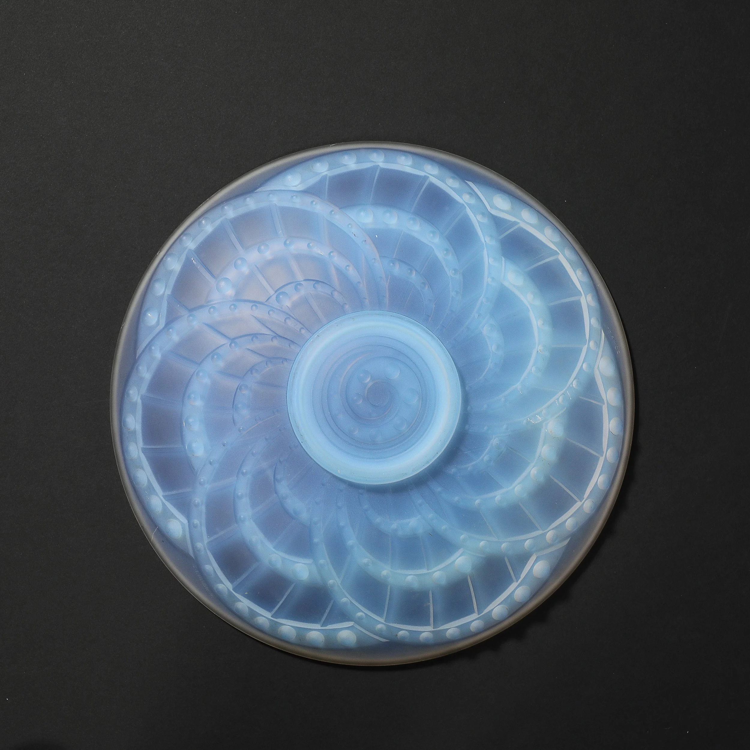 Art Deco Opalescent Molded and Frosted Glass Centerpiece Bowl Signed J. Landier - High Style Deco 15.jpg