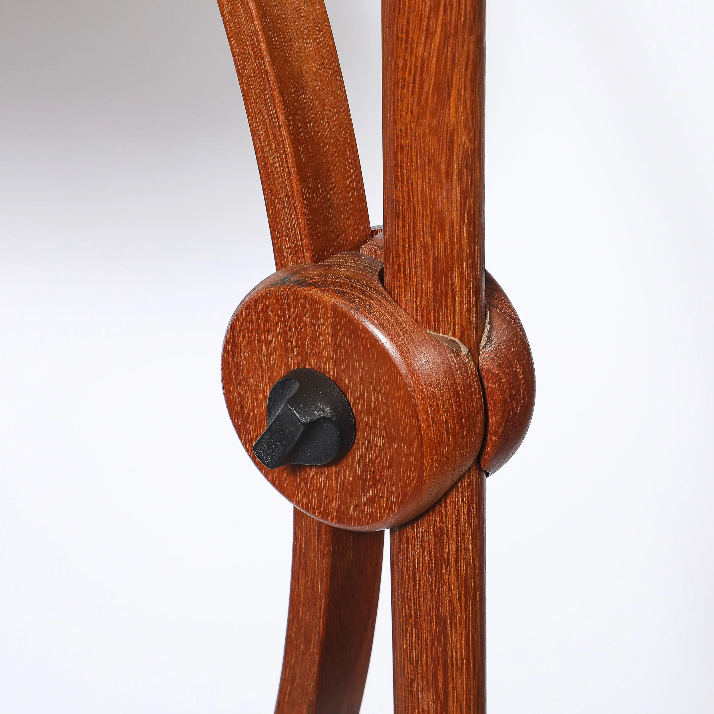 Mid-Century Sculptural Teak Adjustable Floor Lamp w: Custom Archival Paper Shade - High Style Deco 5.jpg