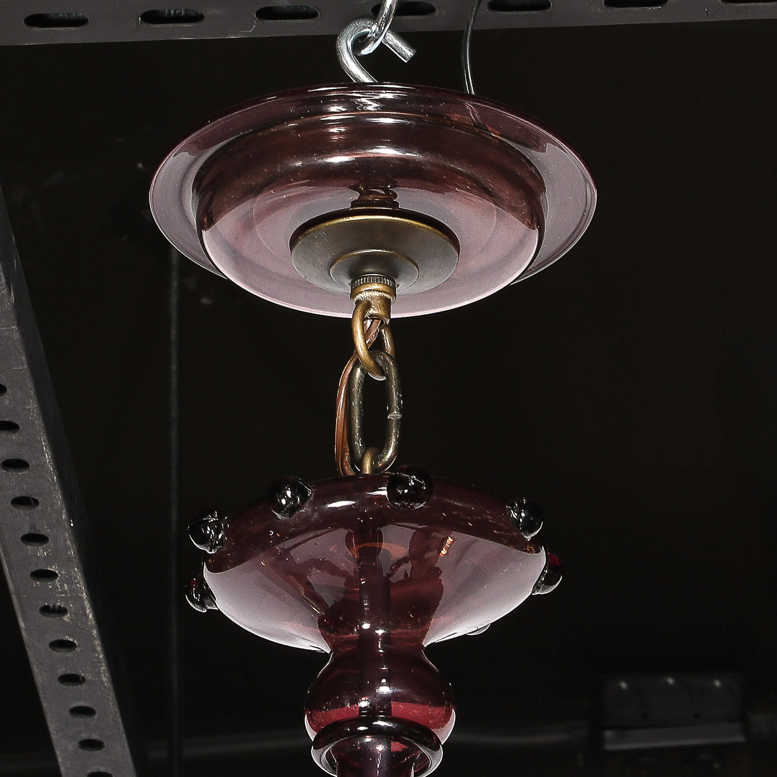 Modernist Hand-Blown Classical Amethyst Murano Glass Chandelier by Lorin Marsh - High Style Deco 6.jpg