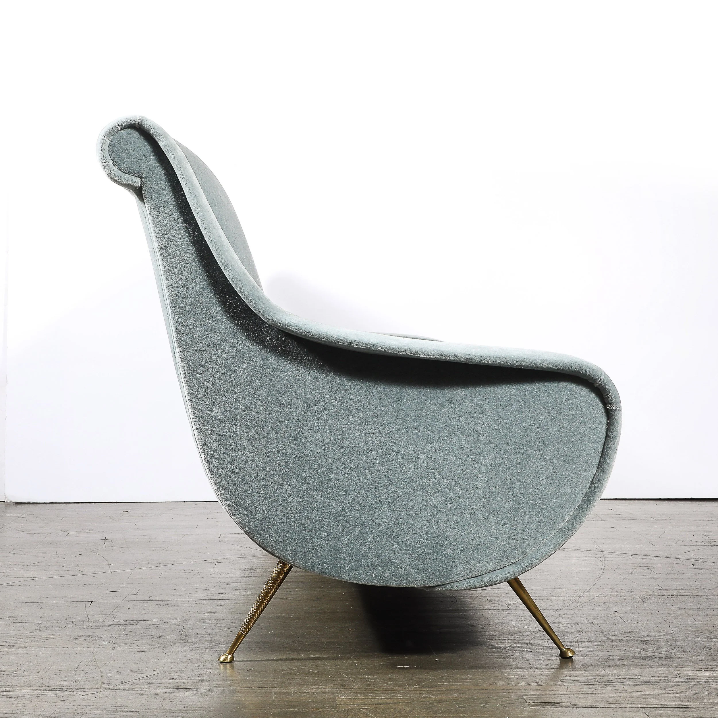 Mid-Century Lady Sofa in Powder Blue Velvet Mohair & Brass Legs by Marco Zanuso - High Style Deco 12.jpg