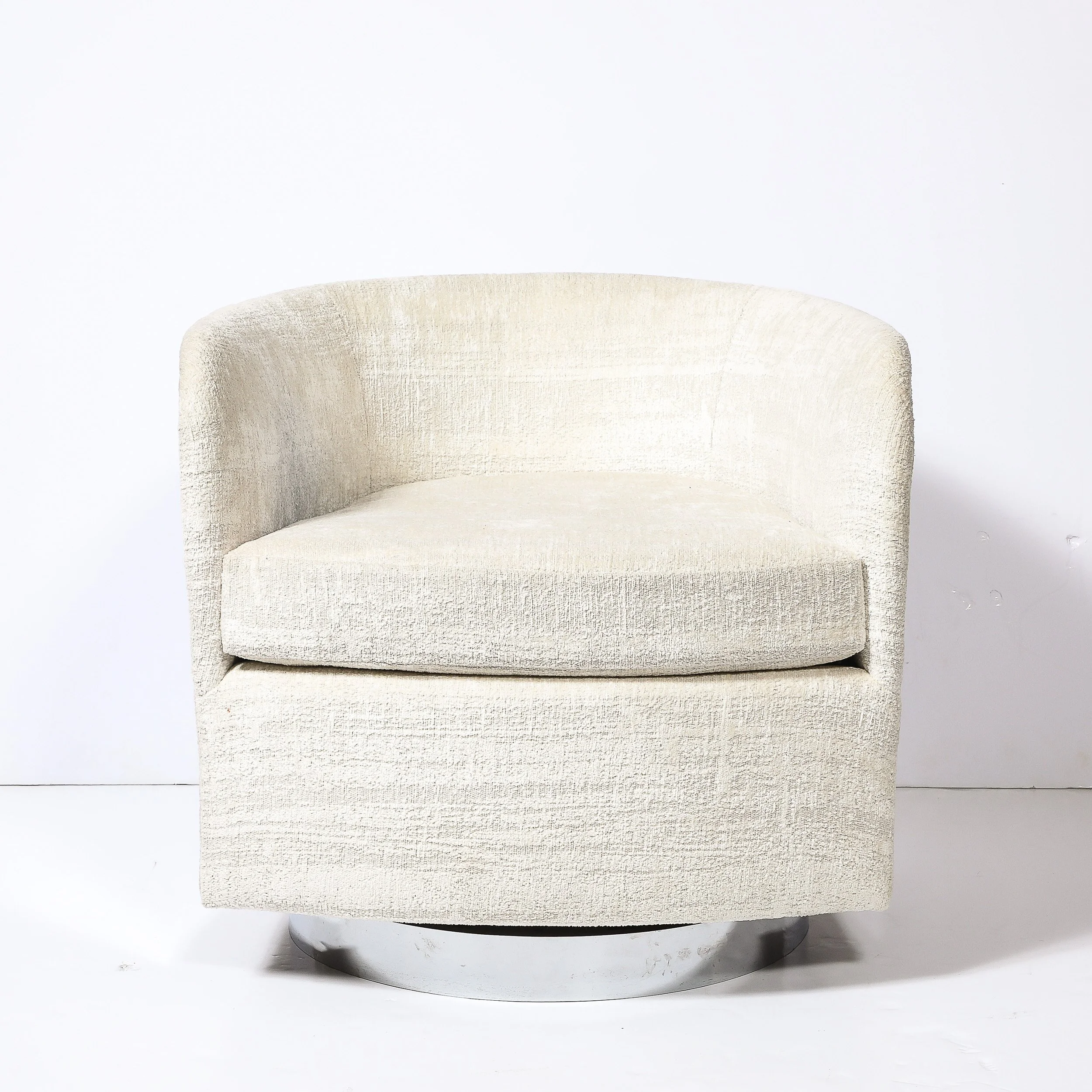 Mid-Century Modernist Chrome & Upholstered Swivel Club Chair by Milo Baughman - High Style Deco 1.jpg