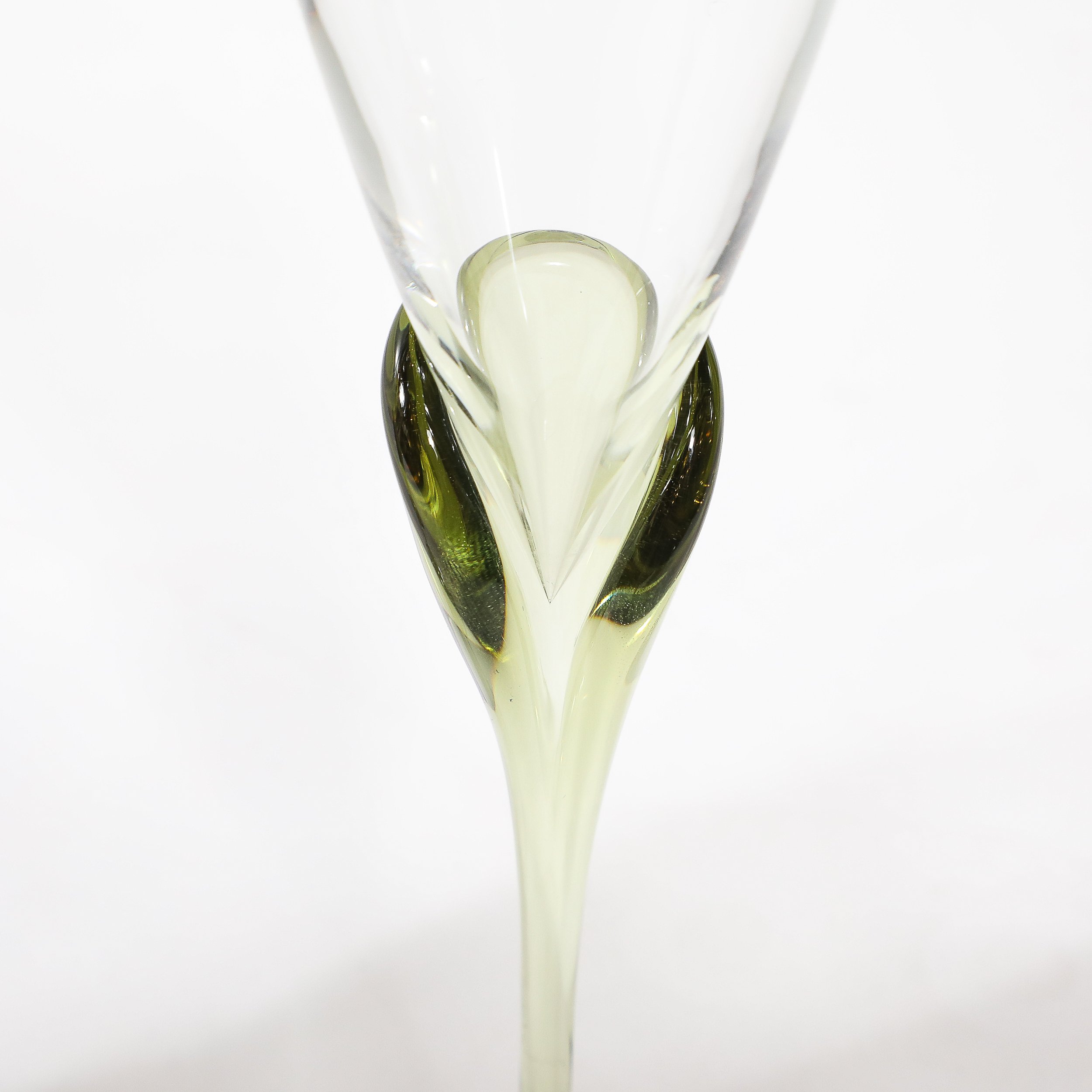 Set of 36 Papyrus Pattern Rosenthal Water, Wine and Champagne Crystal Stemware - High Style Deco 5.jpg