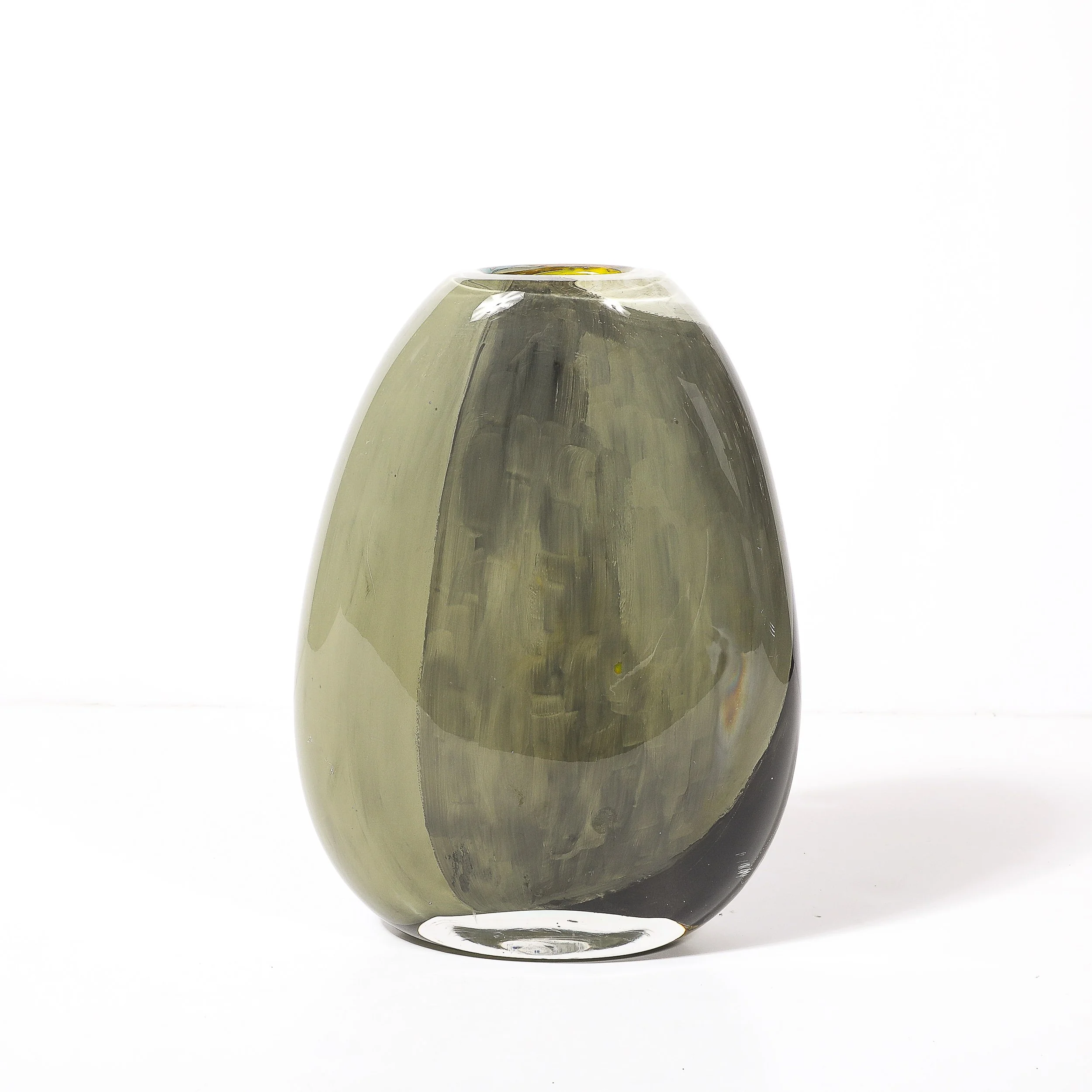 Modernist Hand-Blown Glass Vase W:Picasso Motif signed Ada Loumani - High Style Deco 9.jpg