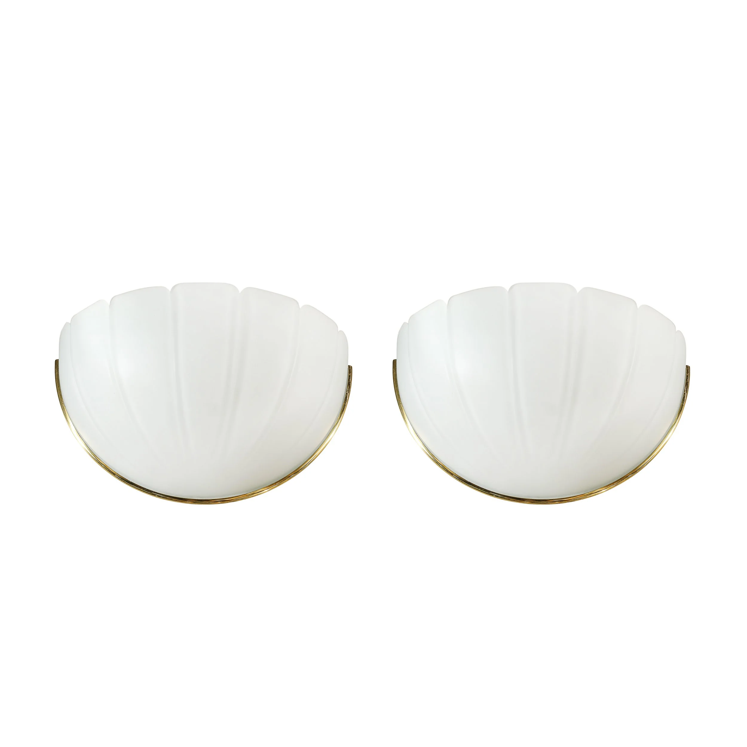 Mid-Century Scalloped Molded & Frosted Glass Sconces signed Glashütte Limburg - High Style Deco.jpg