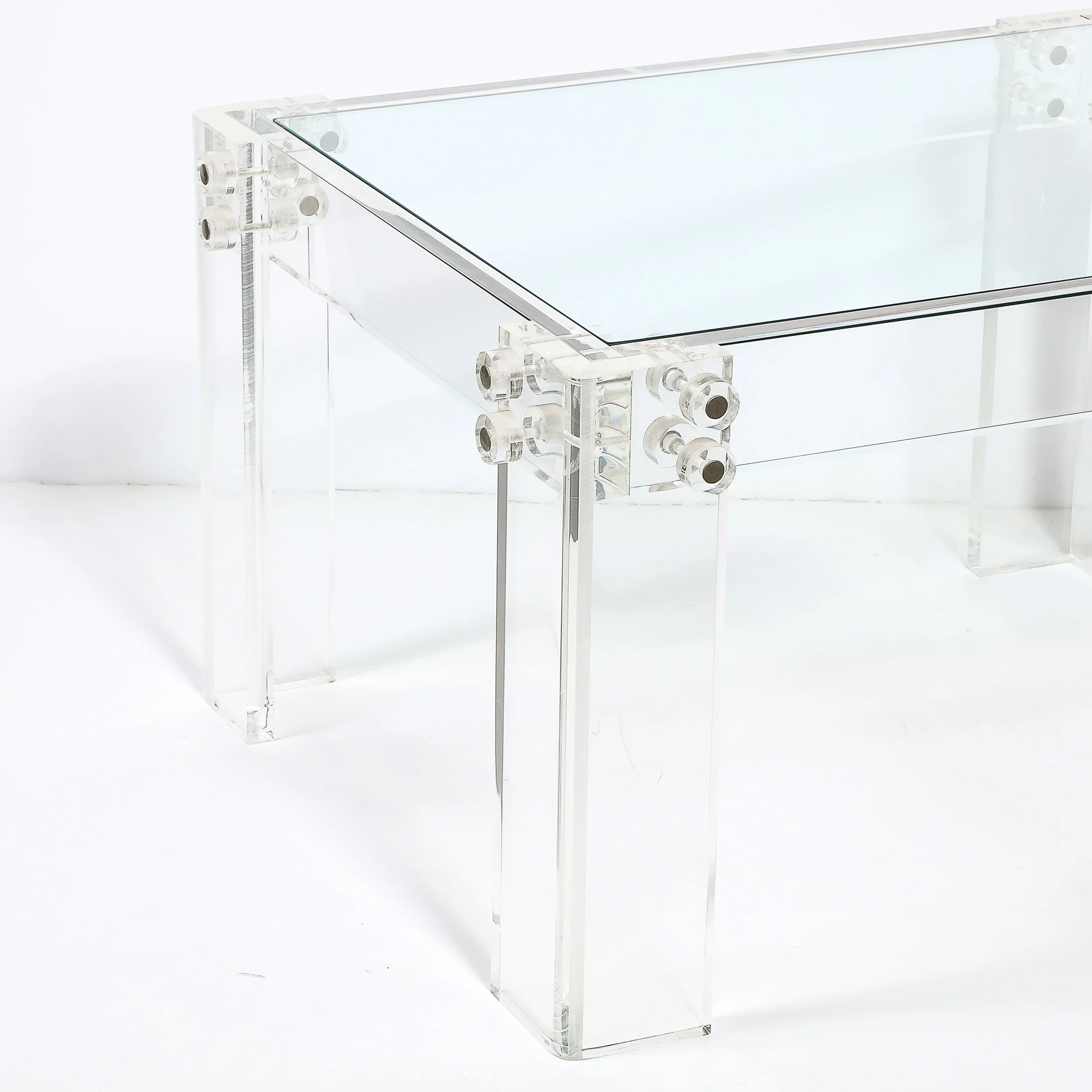 Pair of Mid-Century Modernist Rectilinear Lucite & Glass Side:End Tables  - High Style Deco 14.jpg