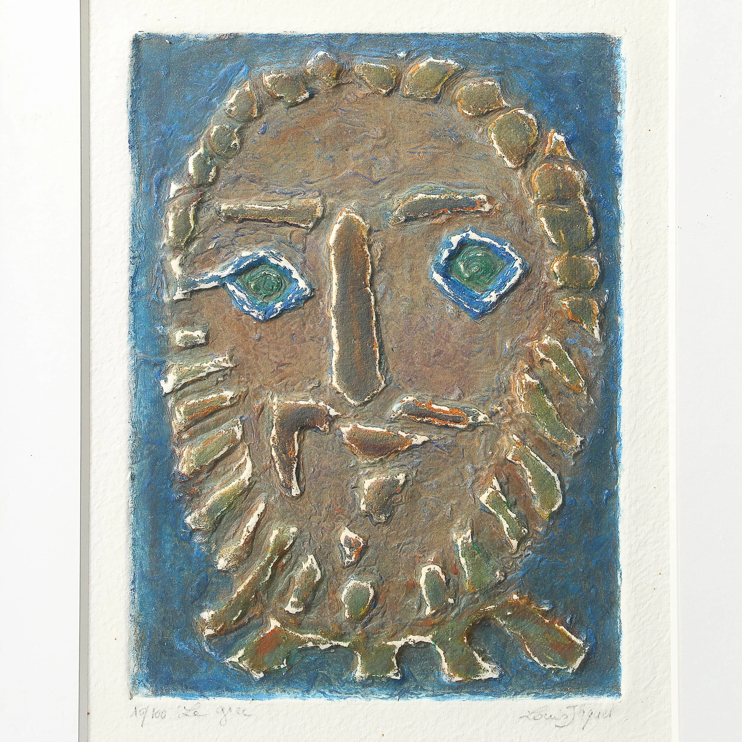 Mid-Century Modernist %22Le Groc Sculptural Relief Paper Print Edition 76:100 - High Style Deco 2.jpg
