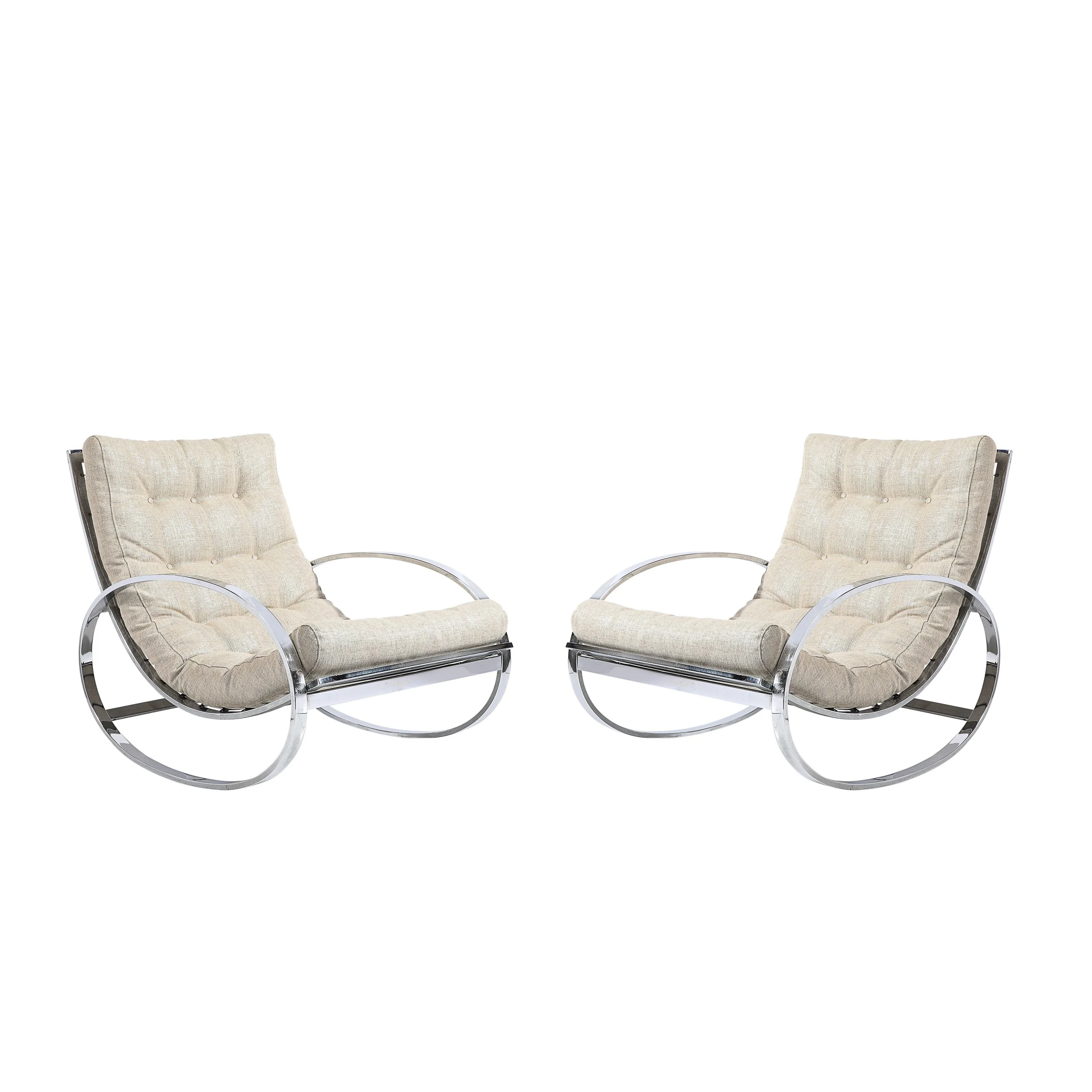 Mid-Century Chrome Rocking Lounge Chairs w: Button Detailing by Milo Baughman - High Style Deco.jpg