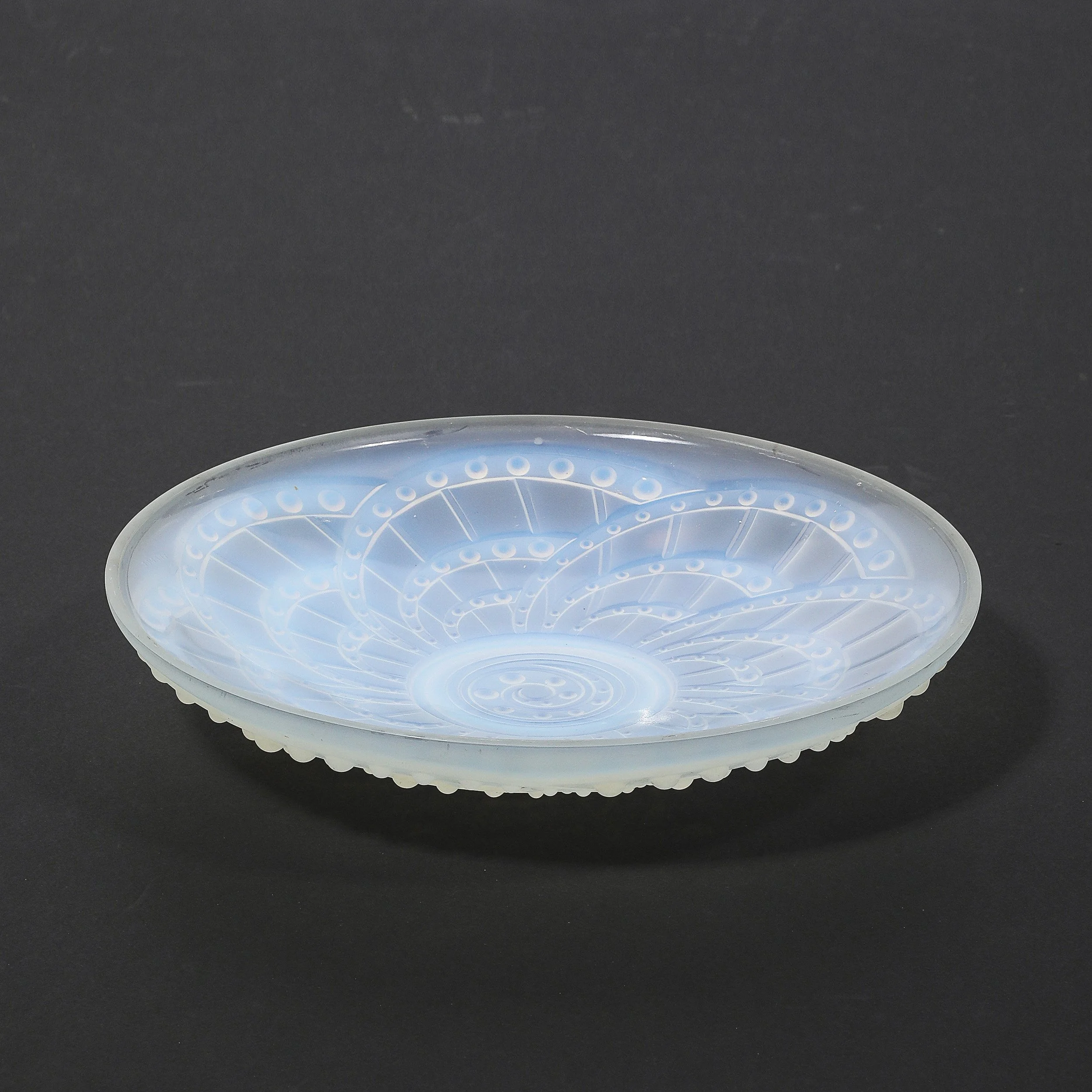 Art Deco Opalescent Molded and Frosted Glass Centerpiece Bowl Signed J. Landier - High Style Deco 12.jpg