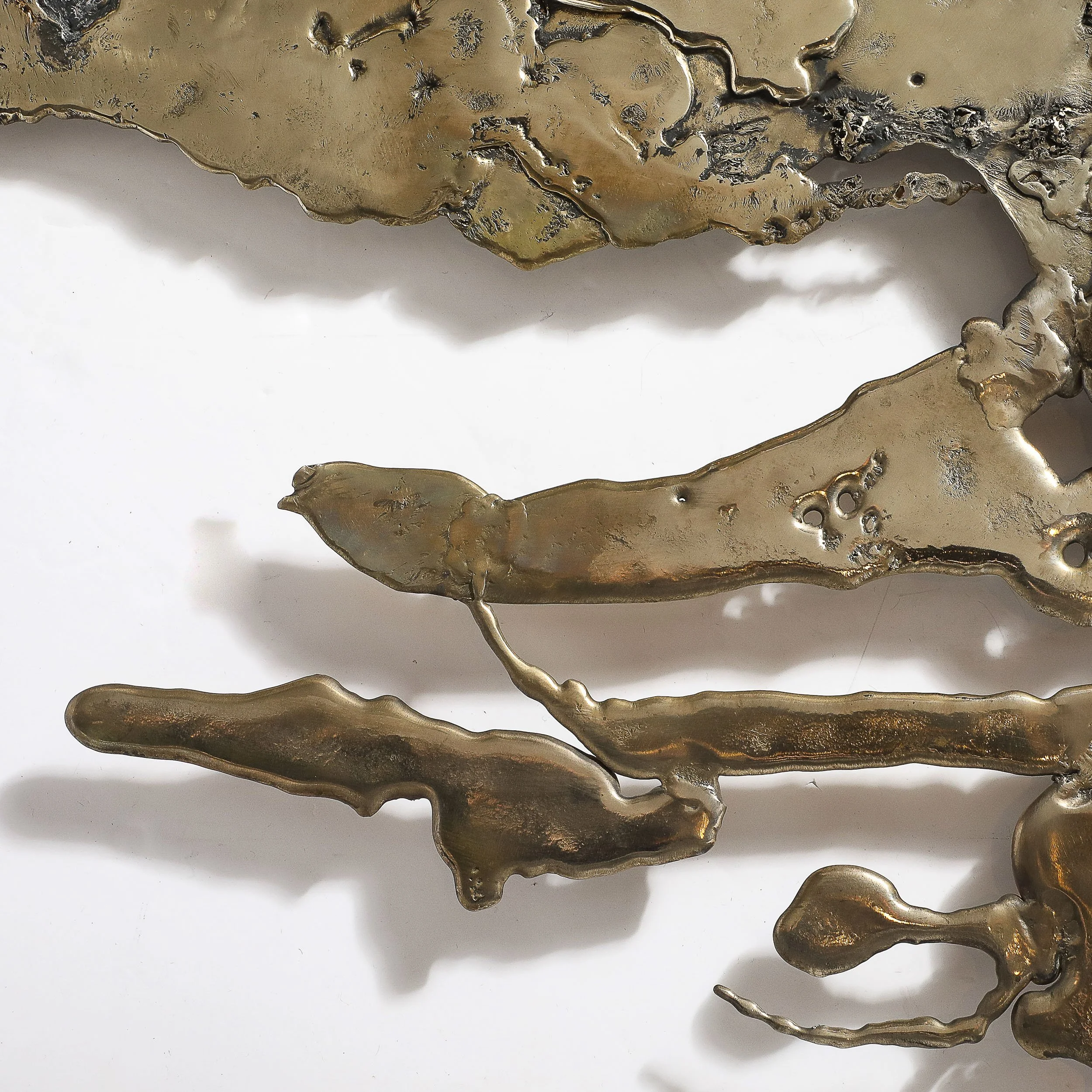 Mid-Century Brass & Aluminum Splash Molten Wall Sculpture Signed Silas Seandel - High Style Deco 5.jpg