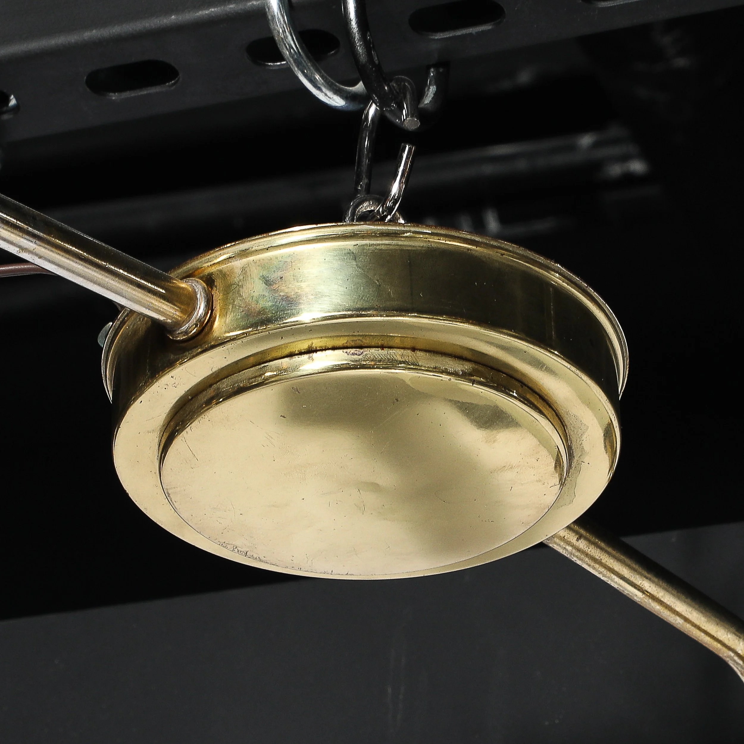 Mid-Century Two-Branch Pendant Chandelier in Molded Milk Glass w: Brass Fittings - High Style Deco 7.jpg