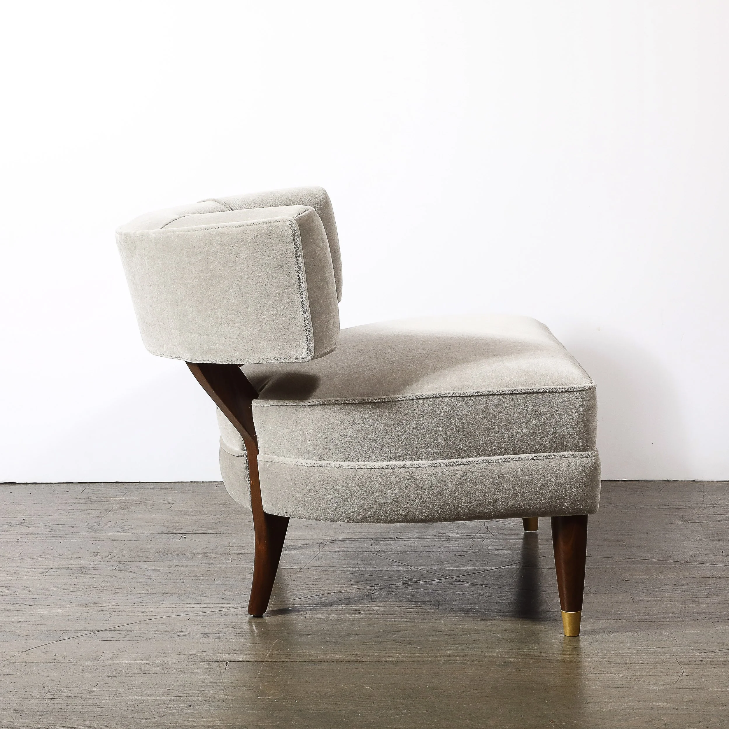 Mid-Century Walnut with Mist Gray Mohair & Brass Lounge Chairs by Billy Haines - High Style Deco 11.jpg