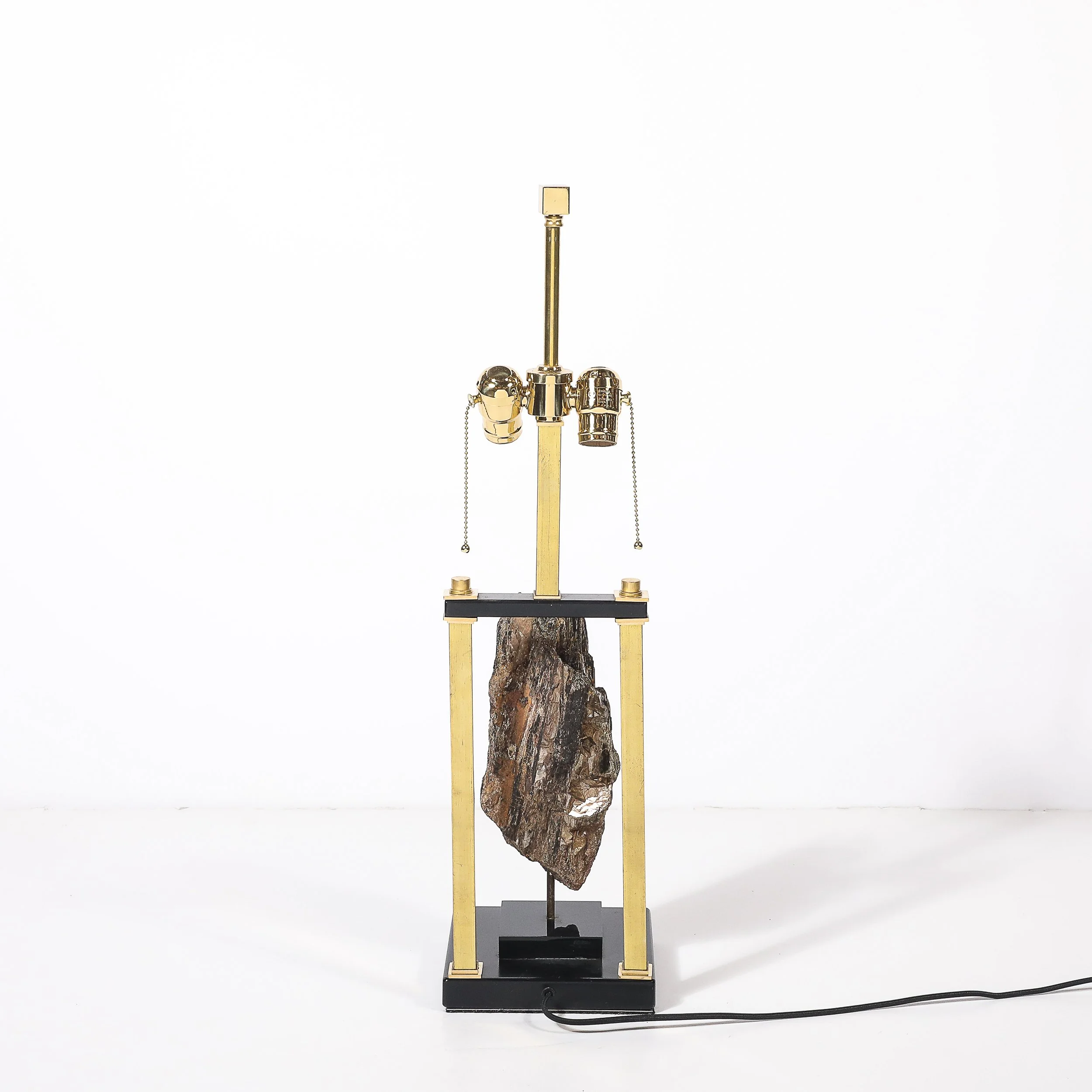 Mid-Century Rectilinear Black Lacquer & Brass Pyrite Specimen Table Lamp - High Style Deco 7.jpg