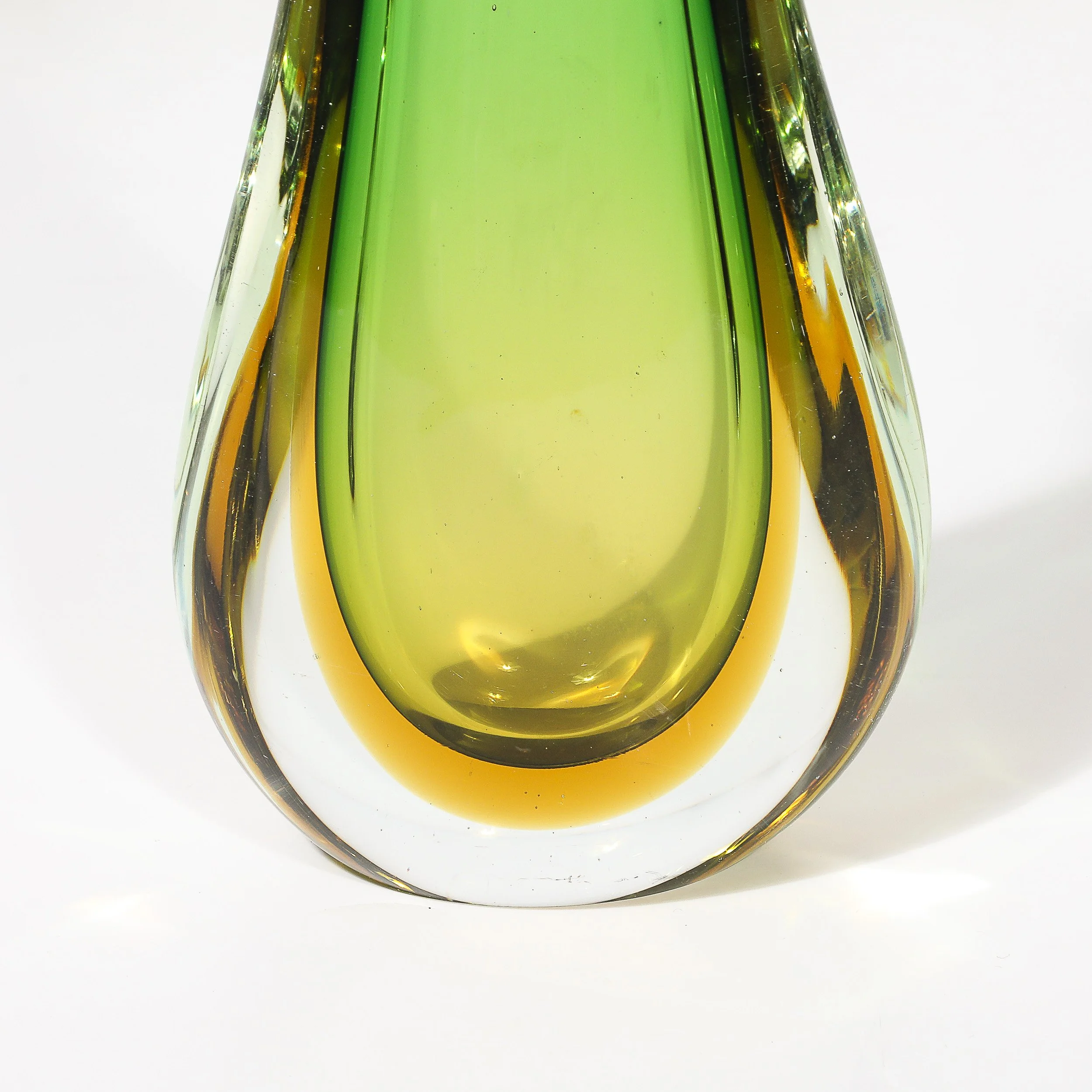 Mid-Century Modernist Hand-Blown Murano Sommerso Glass in Emerald & Amber Hues - High Style Deco 3.jpg