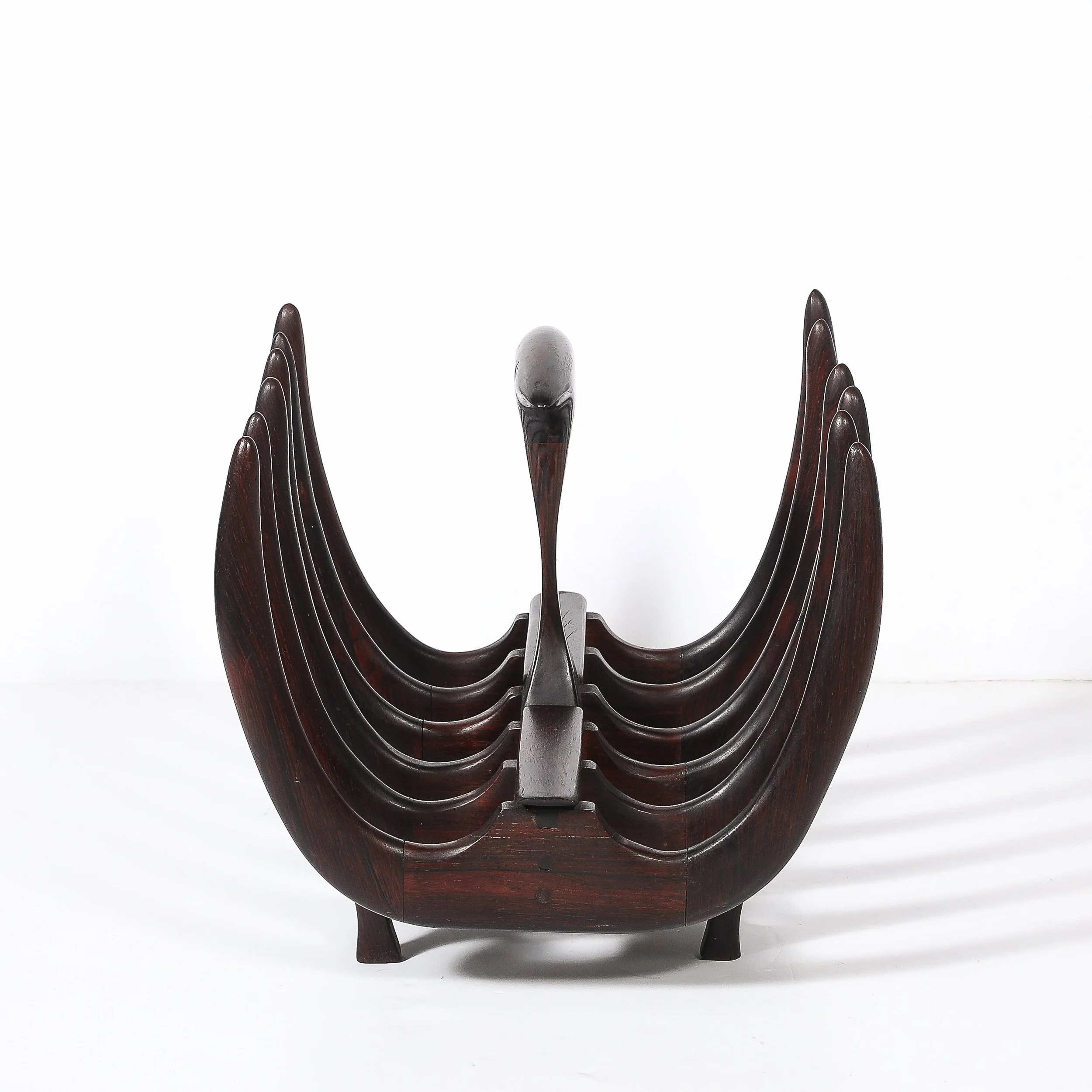 Mid-Century Modernist Sculptural Osseous Form Magazine Stand in Rosewood - High Style Deco 13.jpg